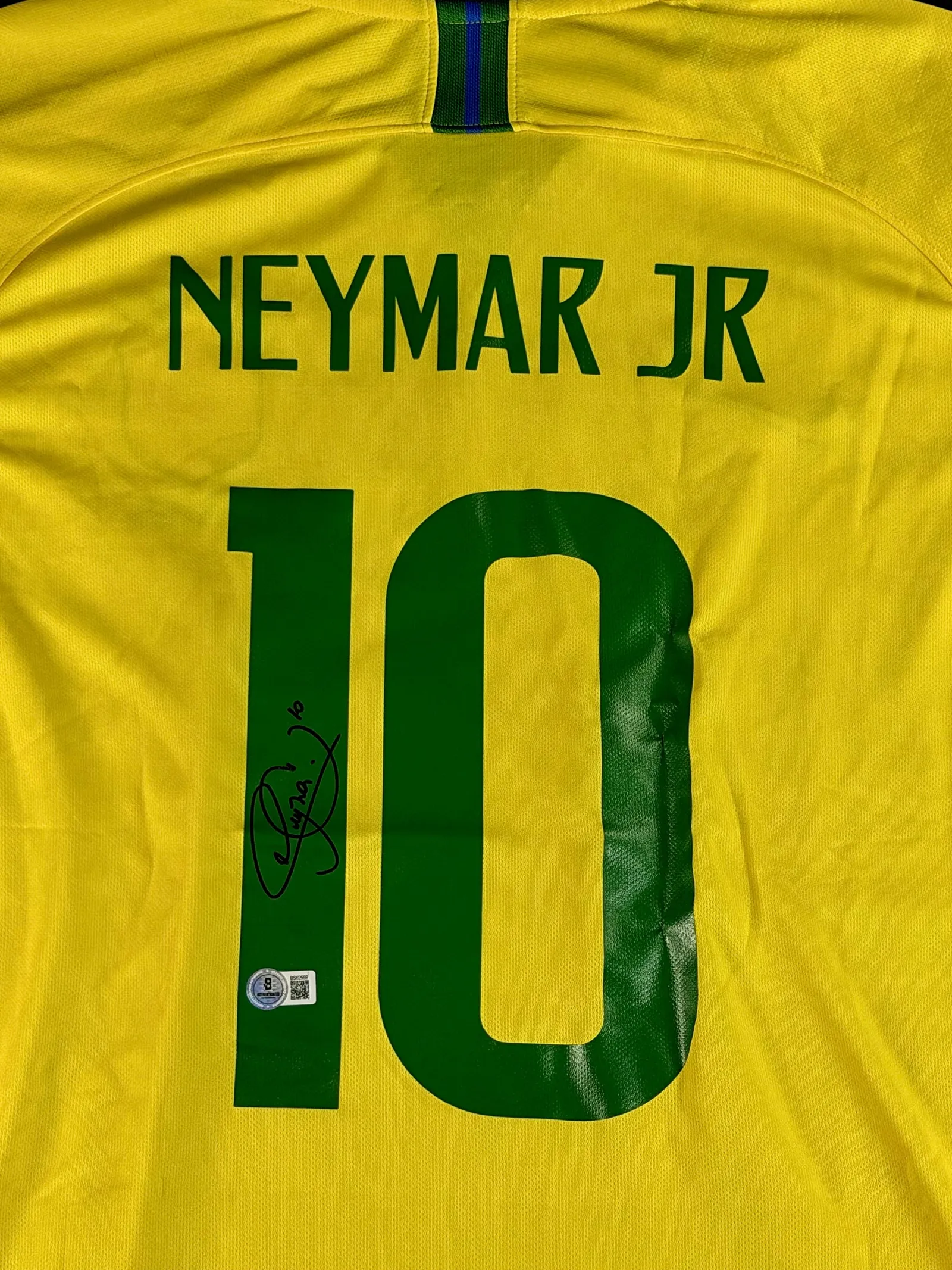 Neymar Júnior autógrafo – camisa amarela da Seleção Brasileira, Neymar Jr