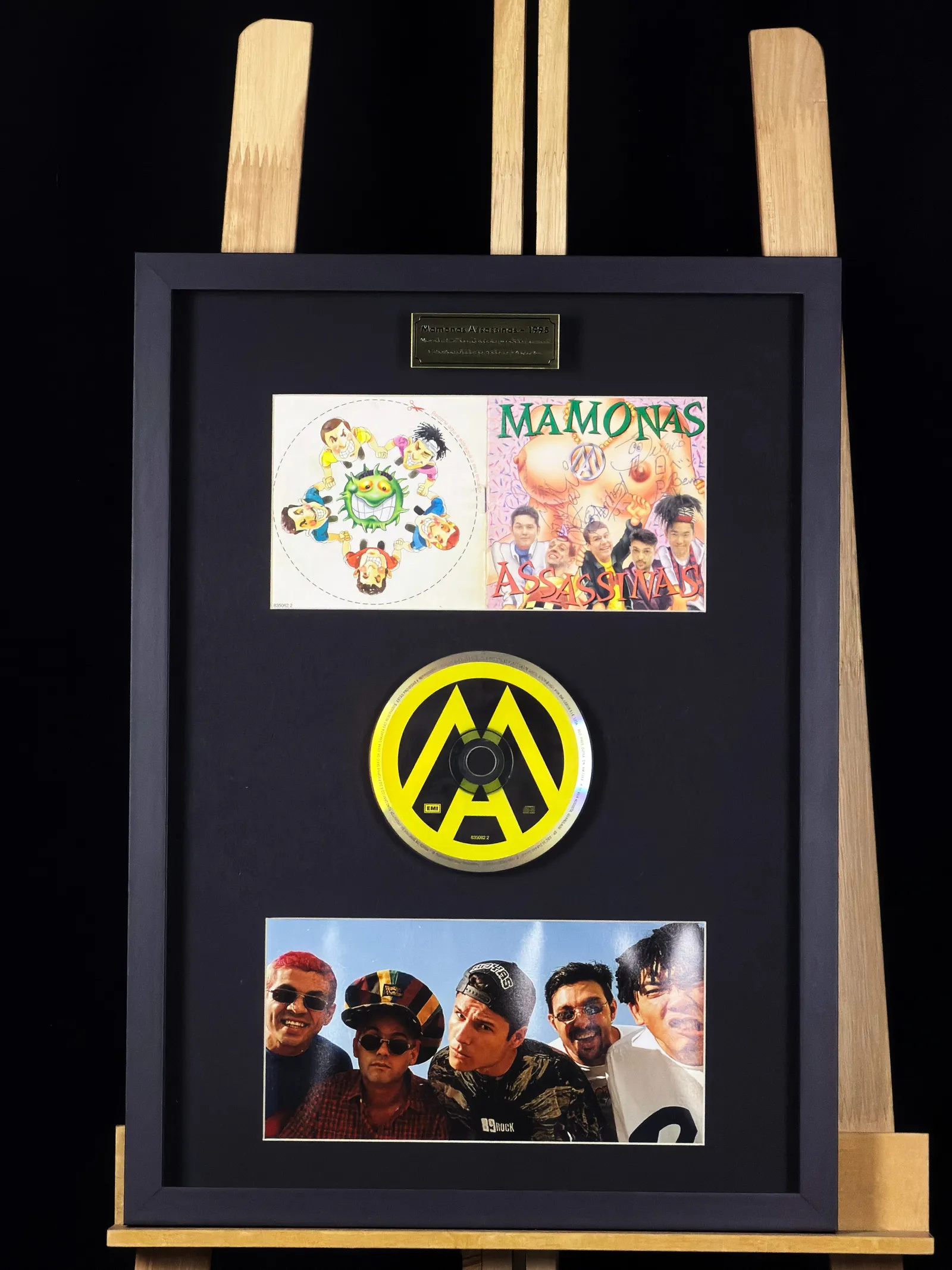 Mamonas Assassinas autógrafo – CD assinado por todos os integrantes, Mamonas Assassinas