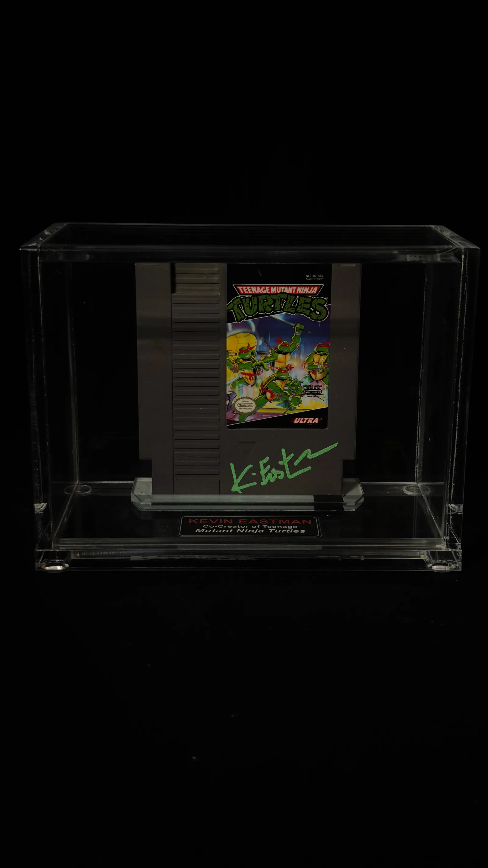 Kevin Eastman autógrafo – cartucho Teenage Mutant Ninja Turtles, Kevin Eastman