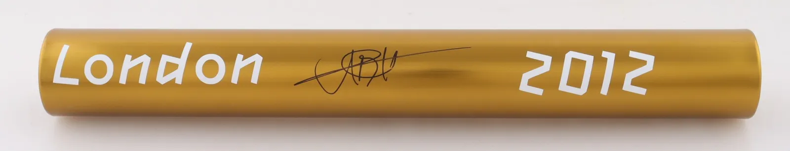 Usain Bolt – bastão de revezamento autografado, Londres 2012, Usain Bolt