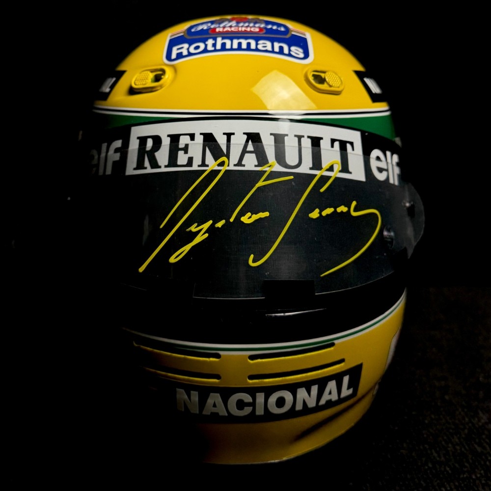 Capacete Bell M3 1994 – viseira autografada por Ayrton Senna, Ayrton Senna