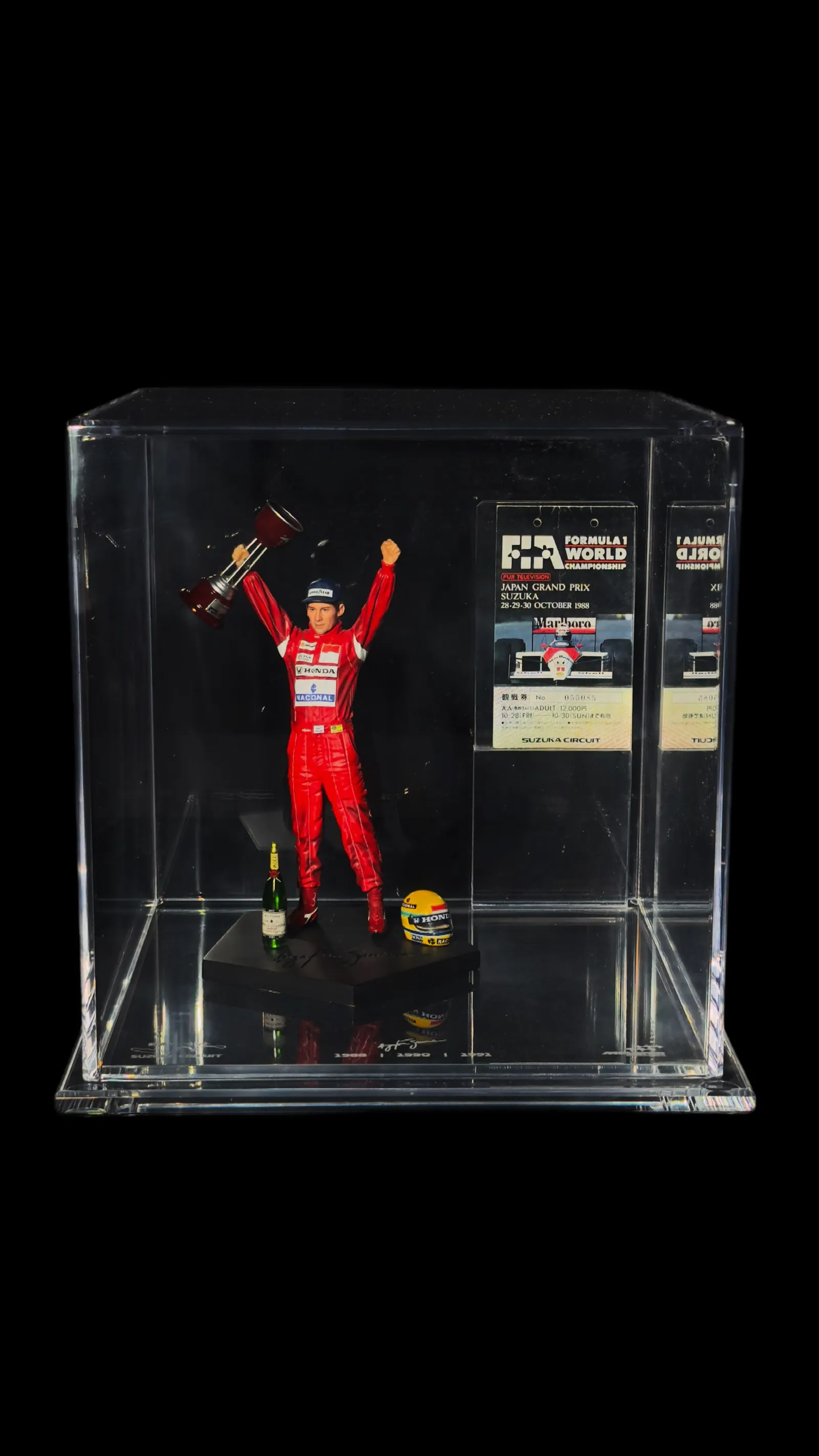 Ayrton Senna autógrafo – ingresso GP do Japão 1988, Ayrton Senna