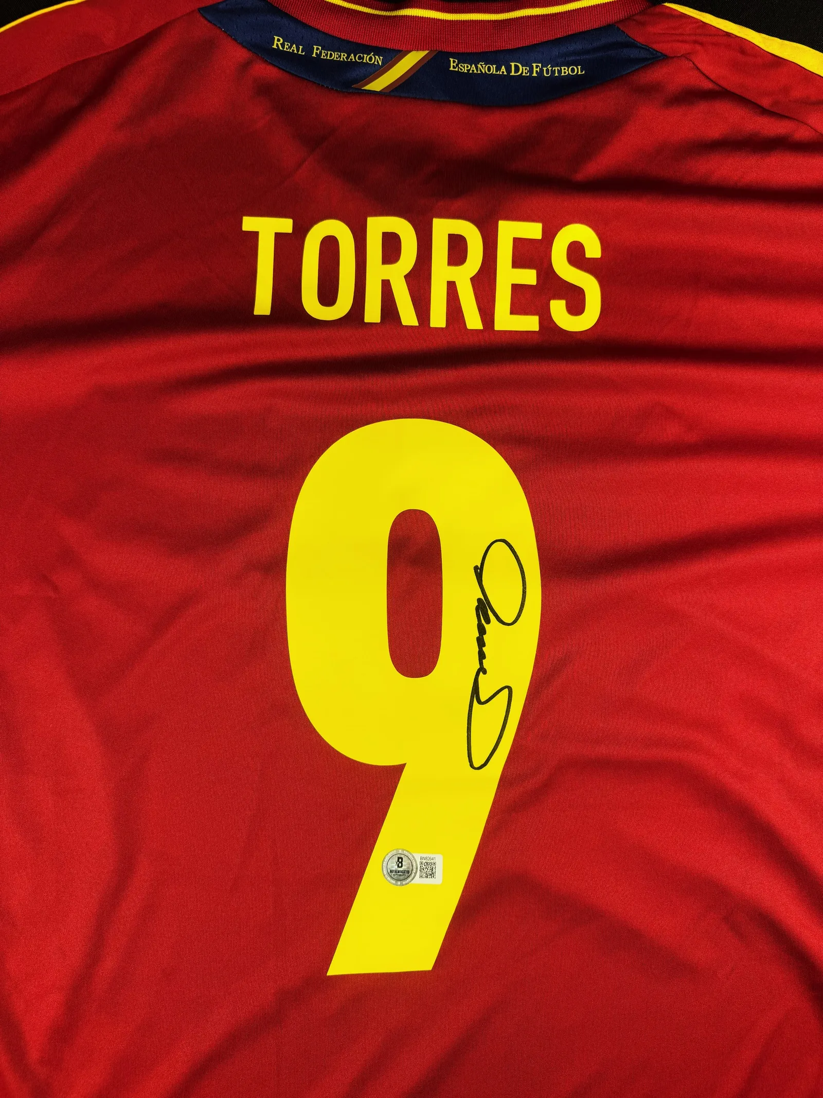 Fernando Torres autógrafo – camisa Seleção da Espanha, Fernando Torres