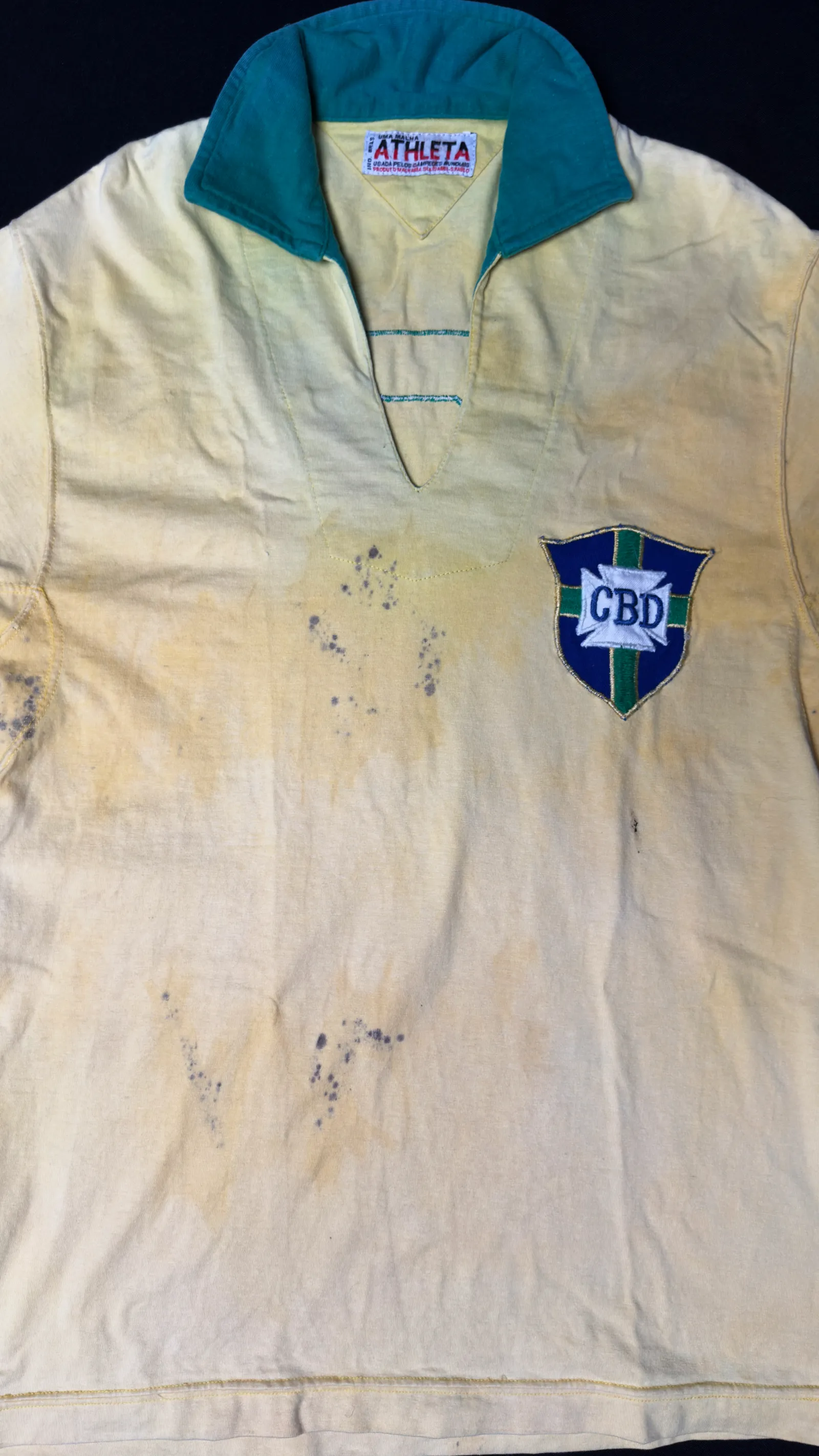 Gérson "Canhotinha de Ouro" – Camisa Brasil 1968/69 usada em jogo, Gérson "Canhotinha de Ouro"