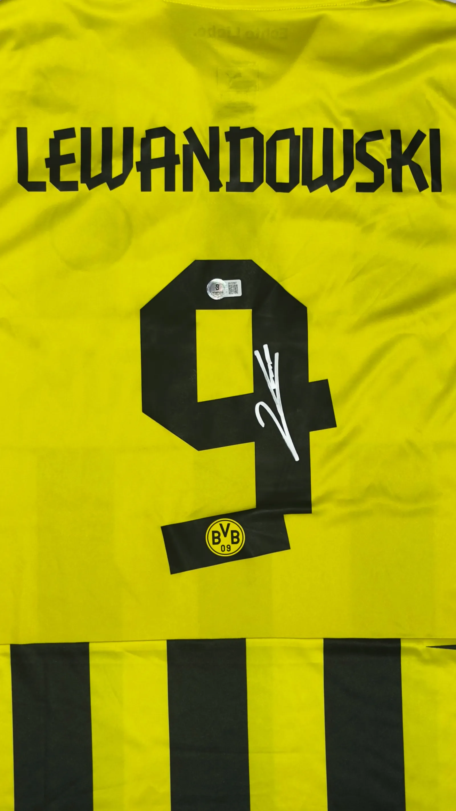 Robert Lewandowski autógrafo – Camisa Borussia Dortmund, Robert Lewandowski