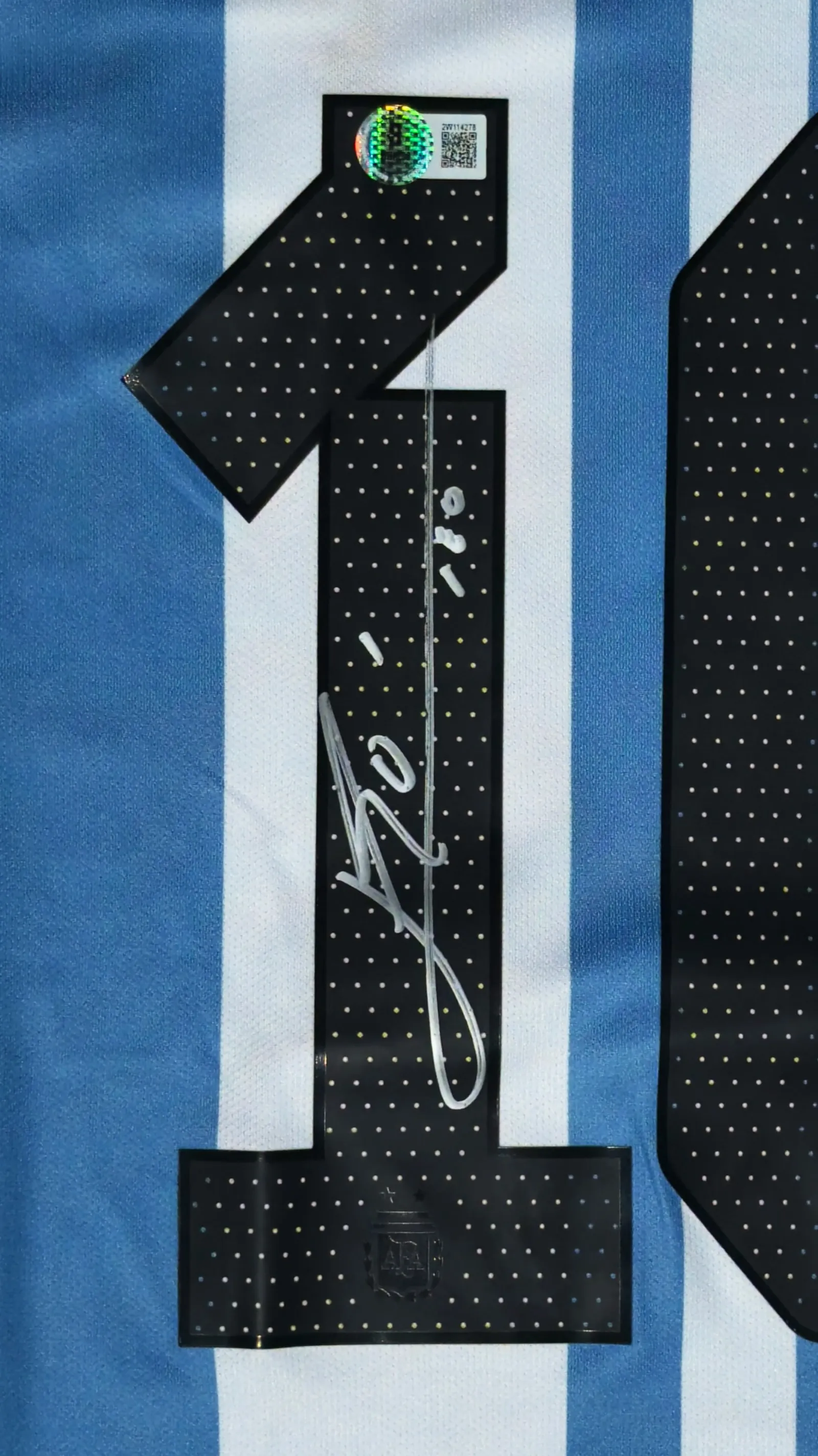 Lionel Messi autógrafo – camisa da Argentina, Lionel Messi