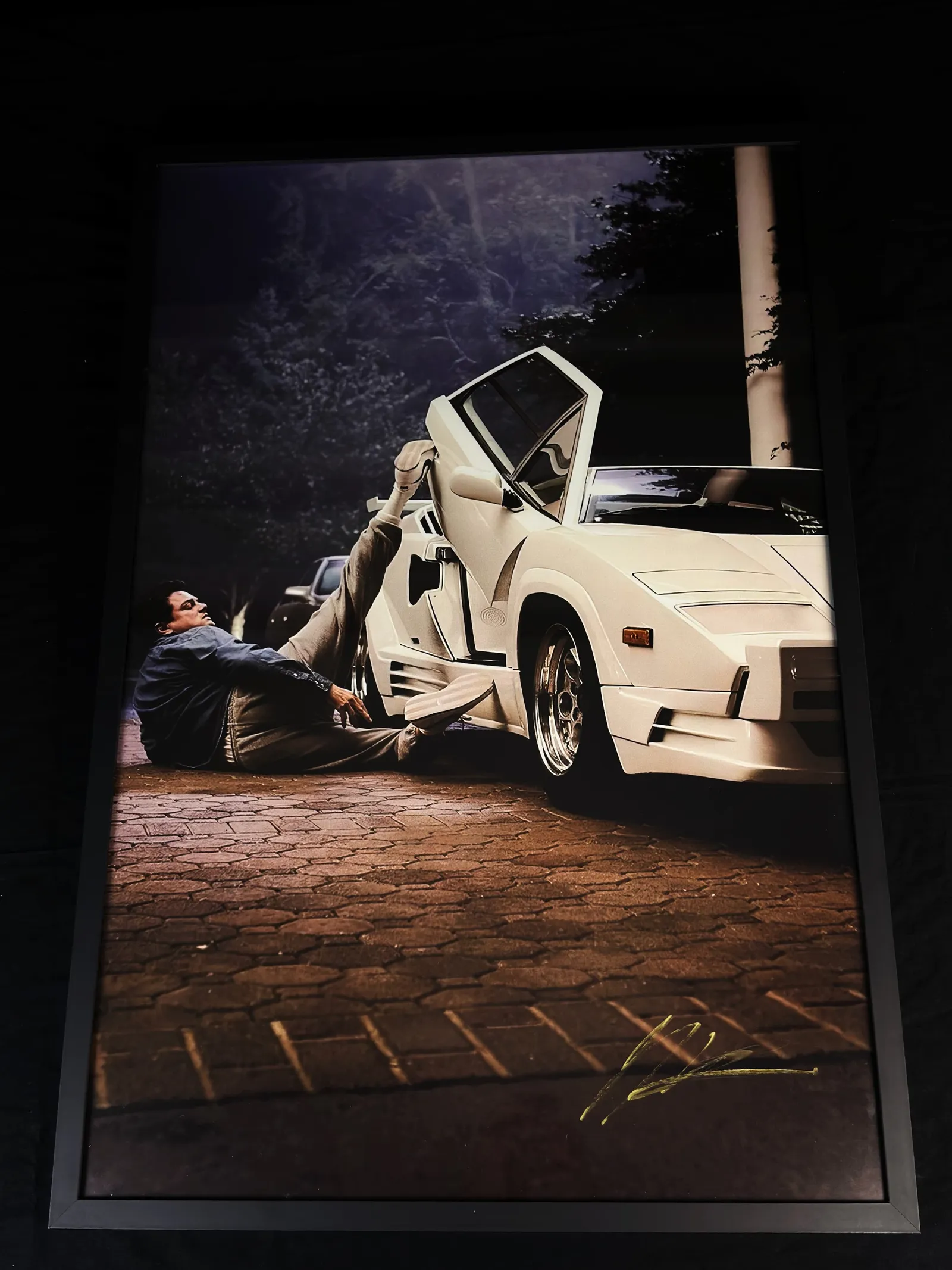 Jordan Belfort "The Wolf of Wall Street" autógrafo – emoldurado, icônica "Cena Leonardo DiCaprio Lamborghini", Jordan Belfort