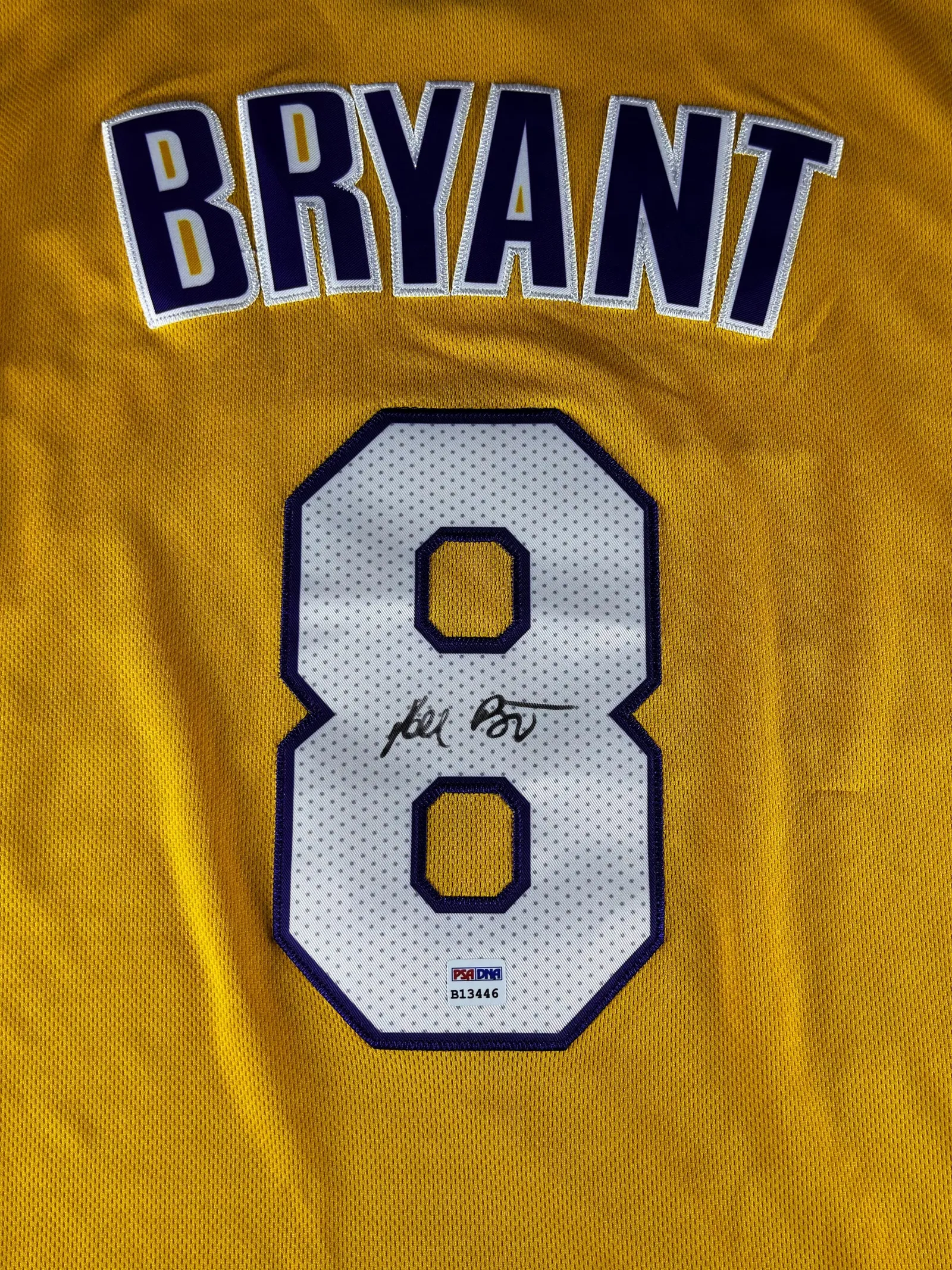Kobe Bryant autógrafo – camisa de basquetebol Lakers, Kobe Bryant