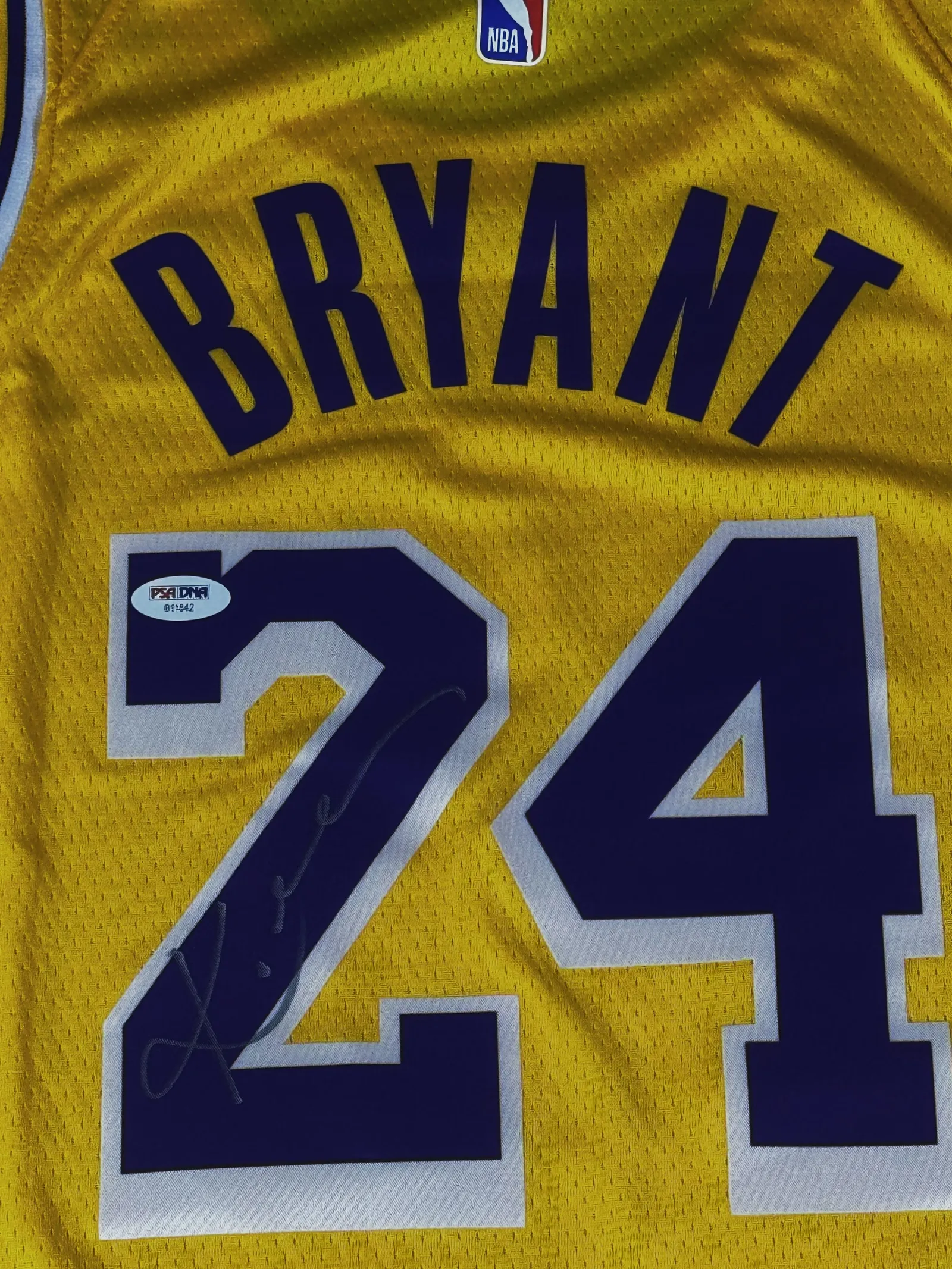 Kobe Bryant autógrafo – camisa de basquetebol da lendária equipe do Lakers, Kobe Bryant