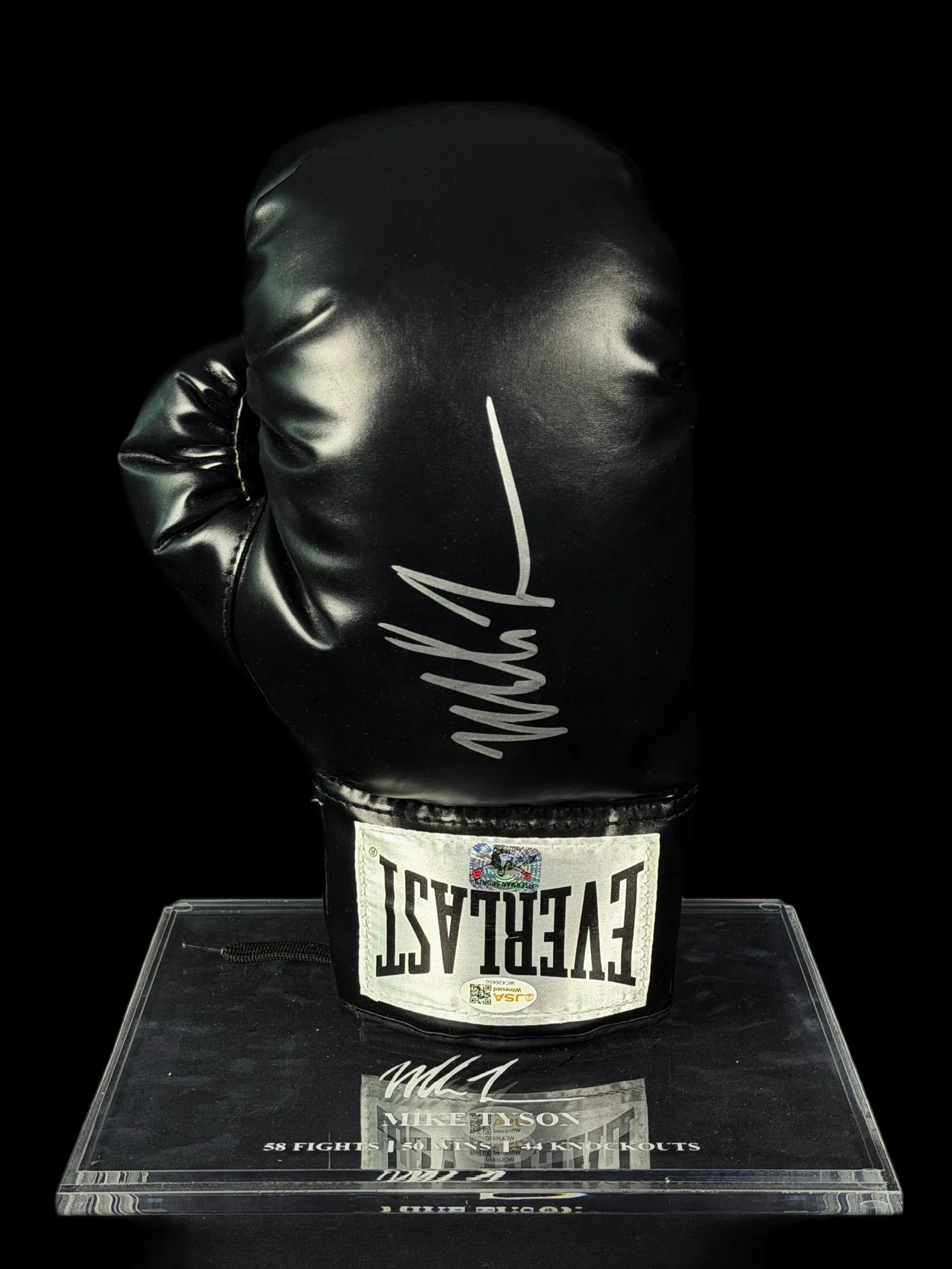 Mike Tyson autógrafo – luva de boxe Everlast, Mike Tyson