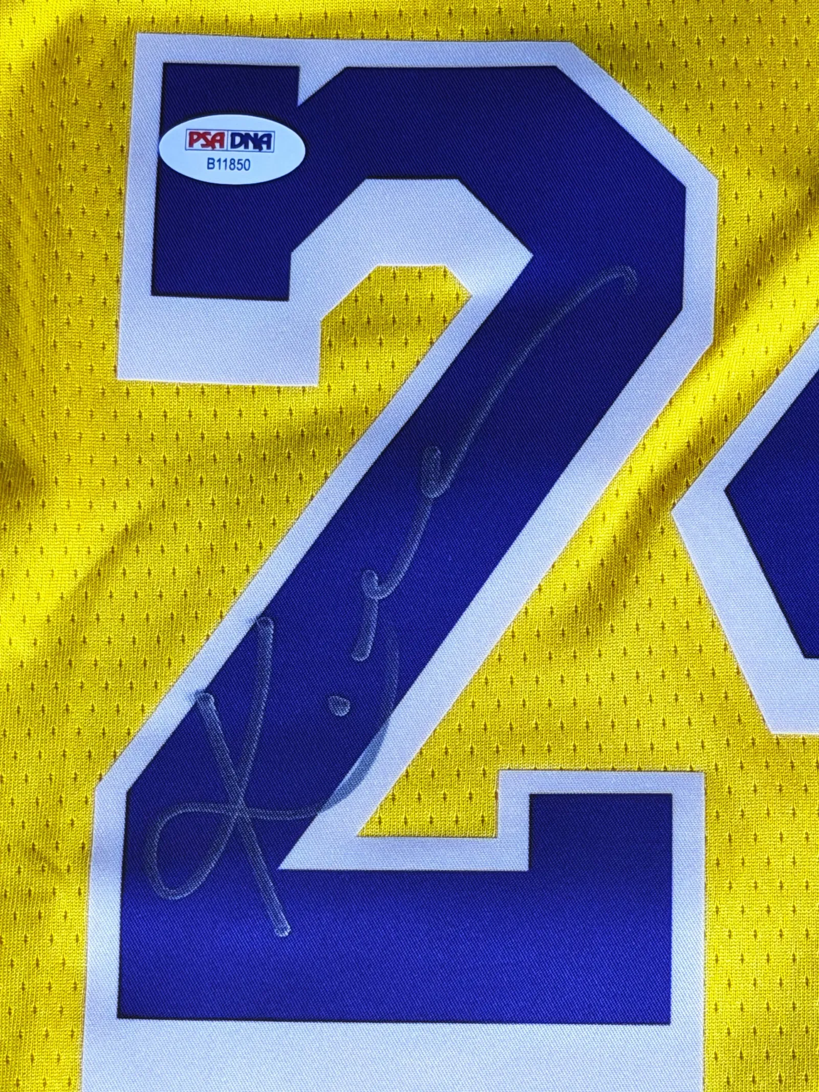 Kobe Bryant autógrafo – camisa de basquetebol Lakers, Kobe Bryant