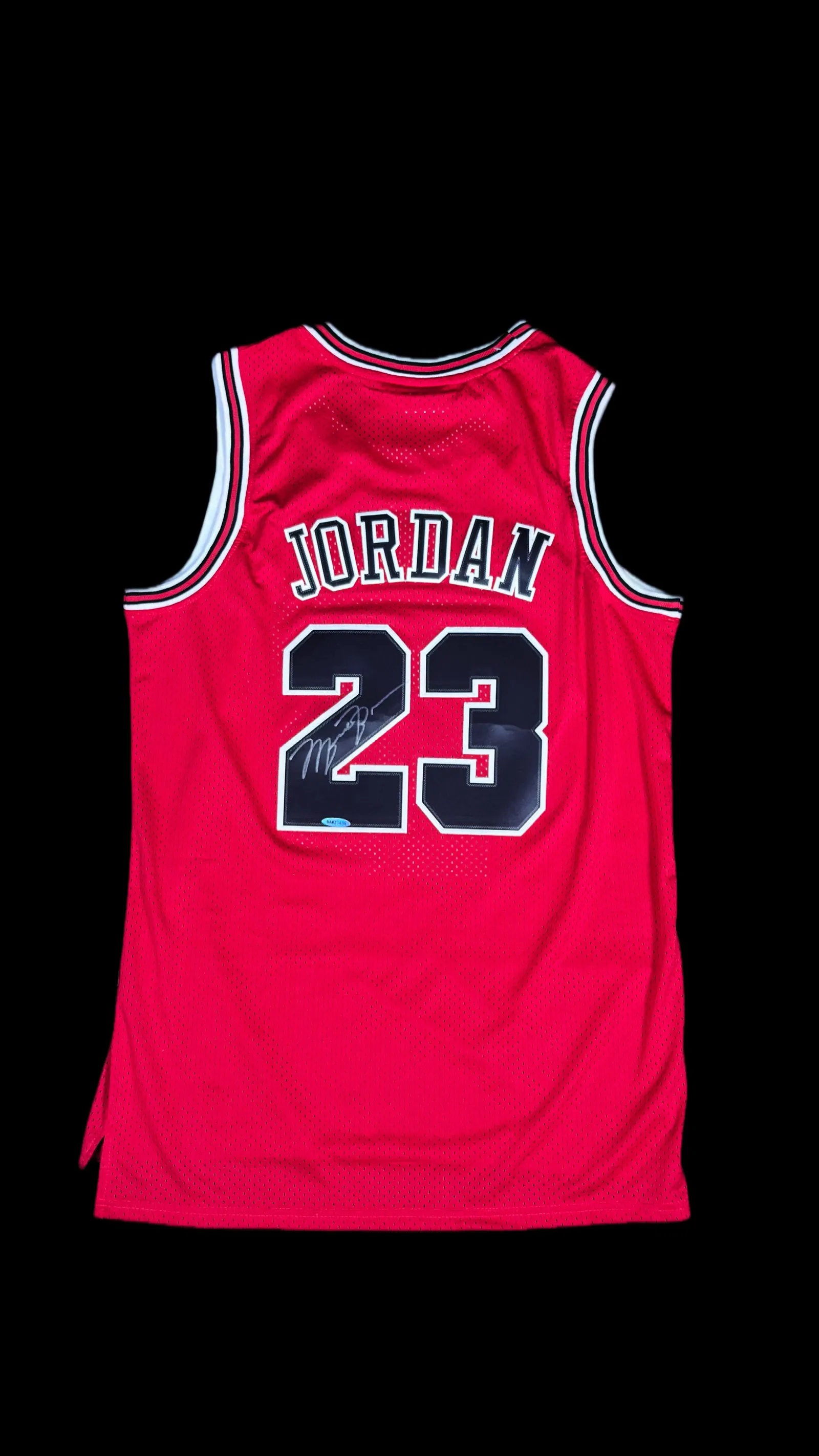 Michael Jordan autógrafo – camisa Chicago Bulls 1997-98, Michael Jordan