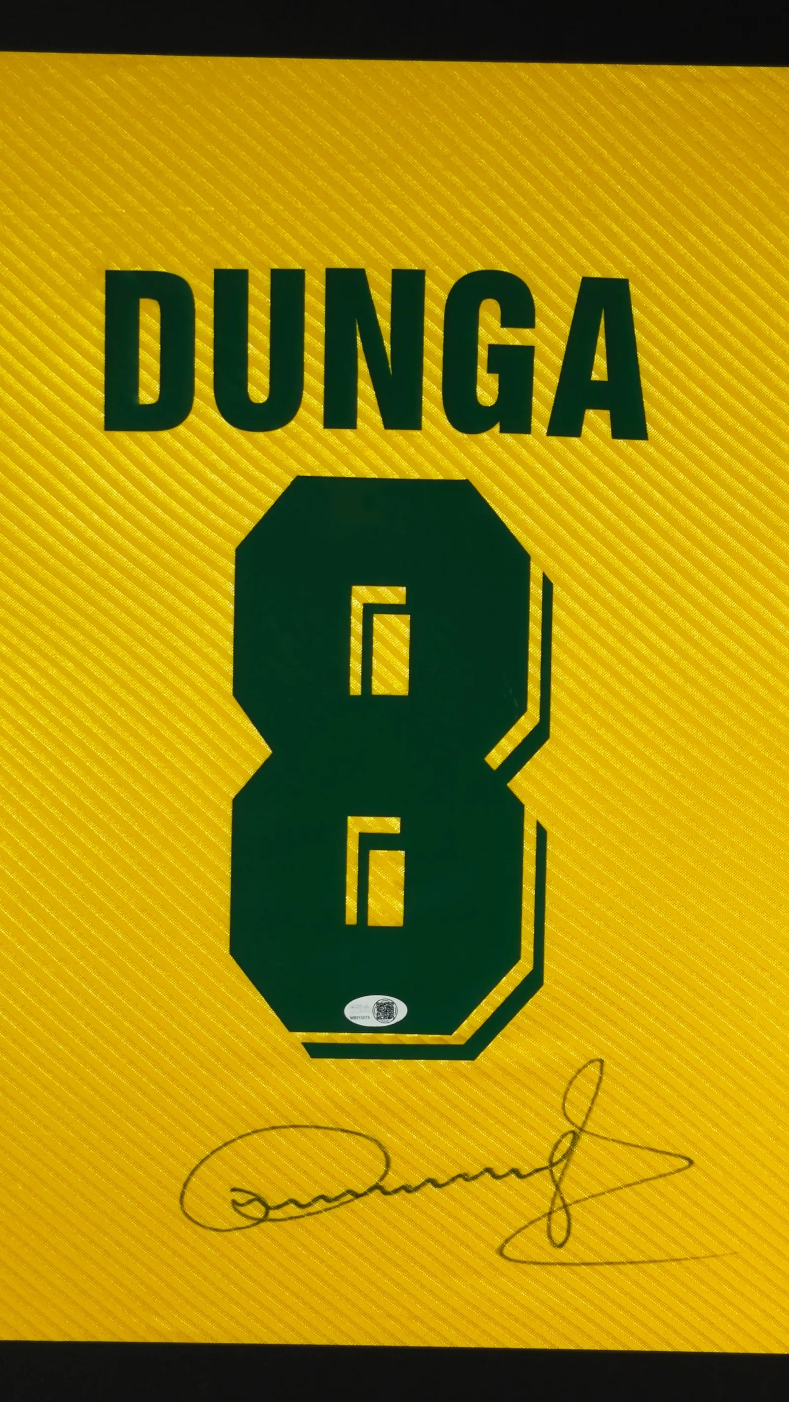 Dunga autógrafo – camisa Seleção Brasileira, Dunga