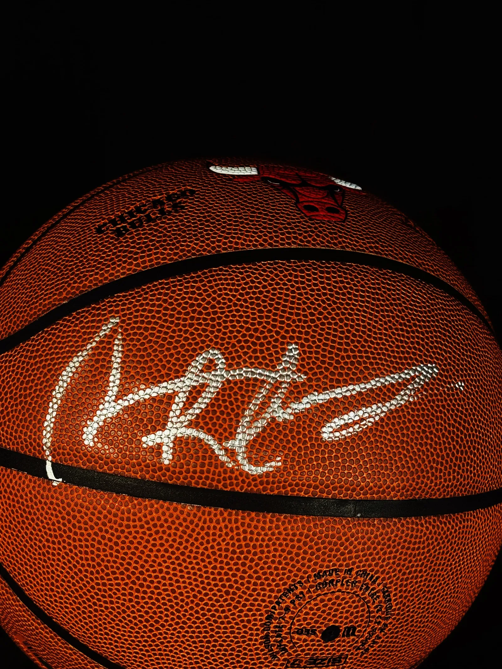Dennis Rodman autógrafo – bola de basquetebol, Dennis Rodman