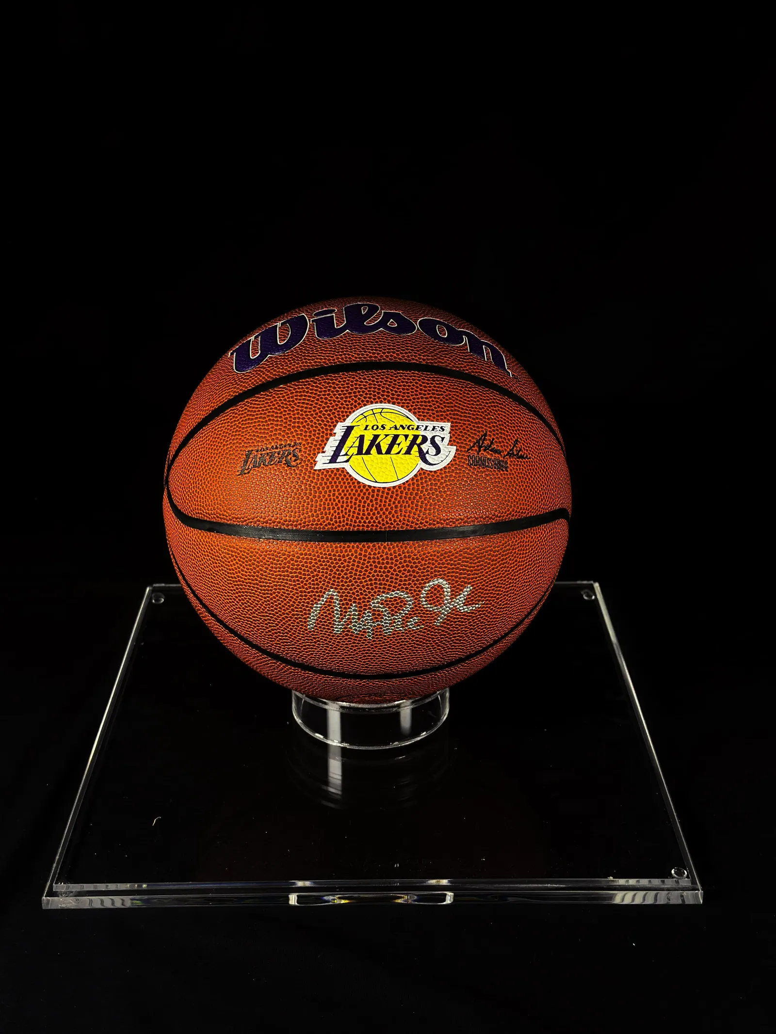 Magic Johnson autógrafo – bola de basquetebol, Magic Johnson