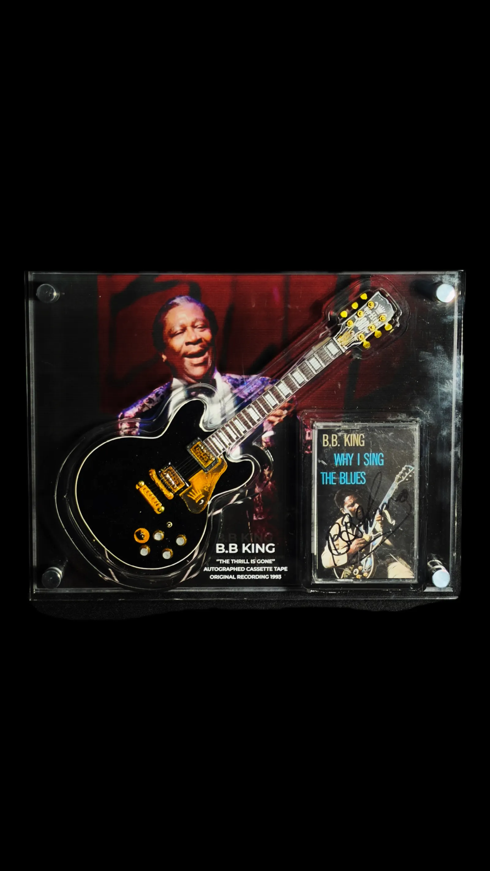 B.B. King autógrafo – Fita cassete Why I Sing the Blues, B.B. king