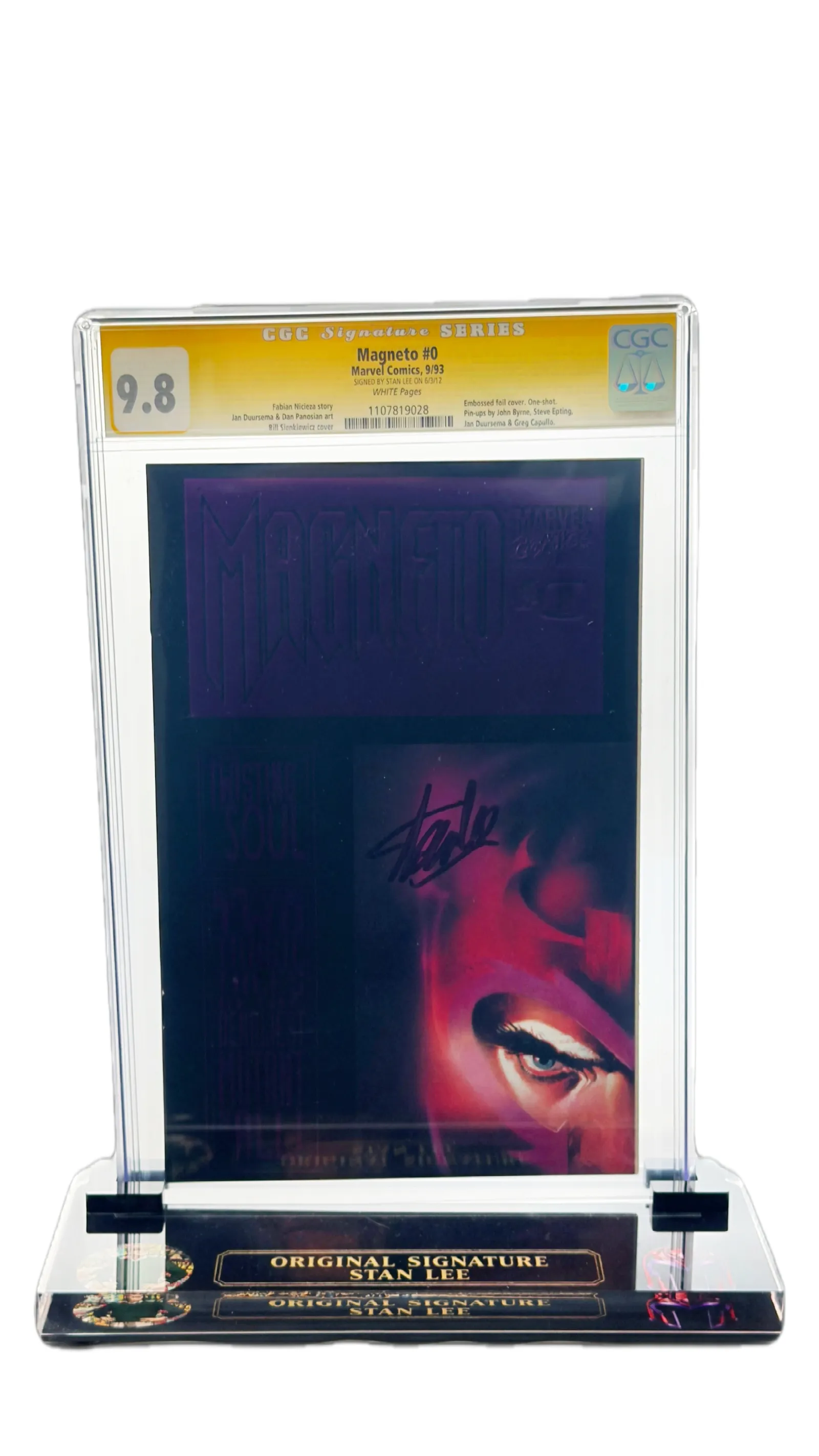Stan Lee autógrafo – Magneto #0 CGC 9.8, Stan Lee