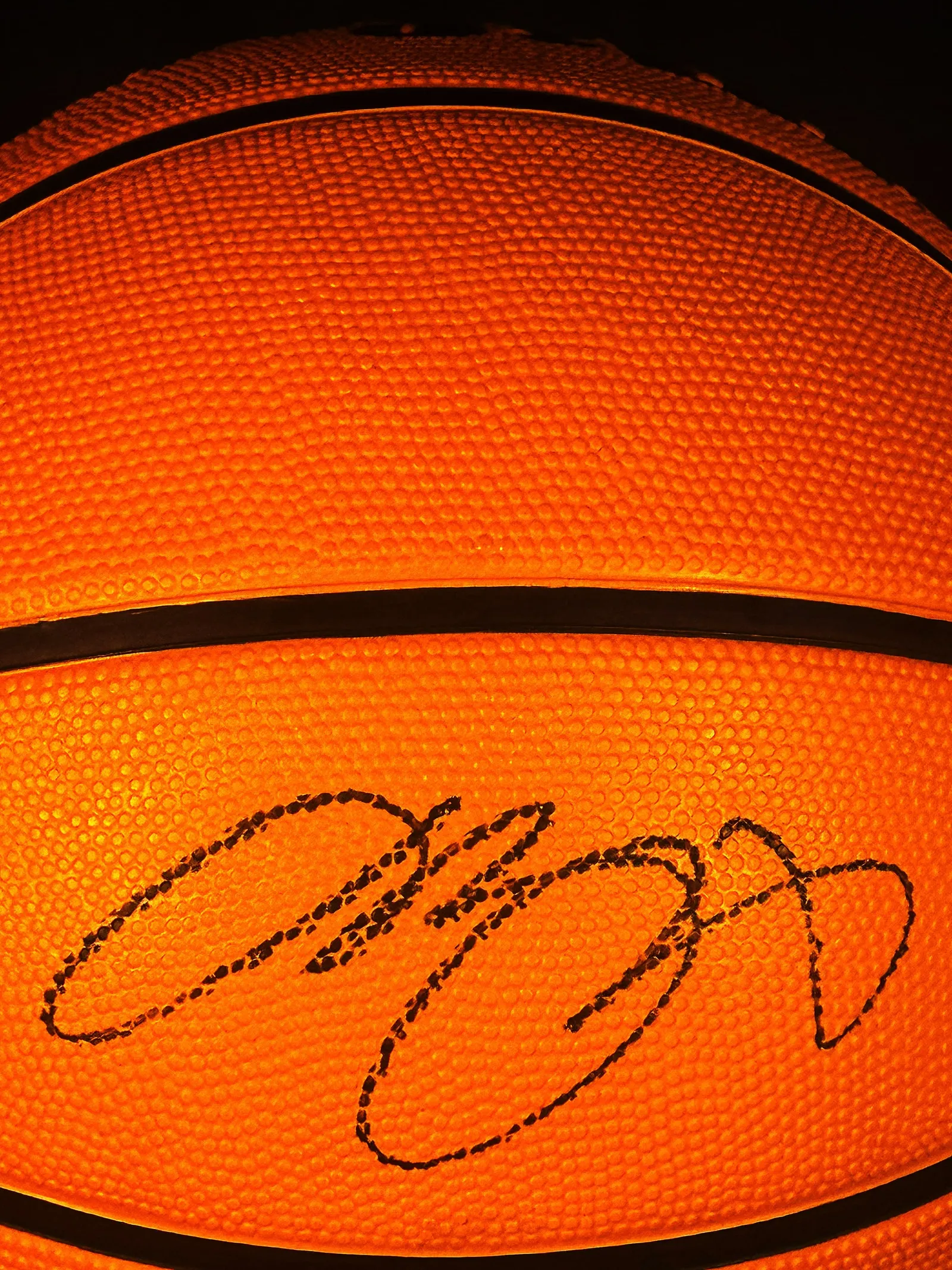 LeBron James autógrafo – bola de basquetebol, LeBron James