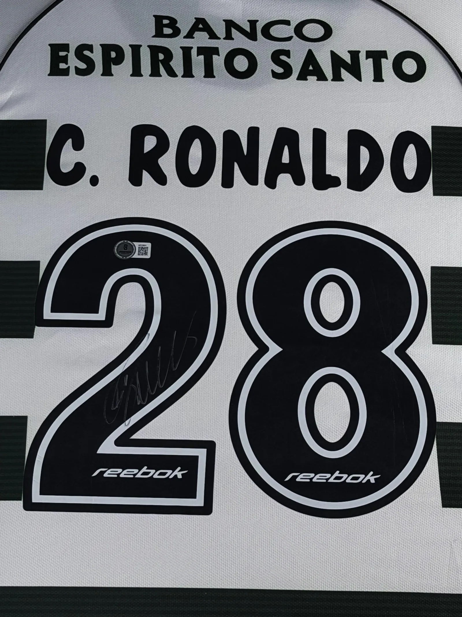 Cristiano Ronaldo autógrafo – camisa Sporting Portugal, Cristiano Ronaldo