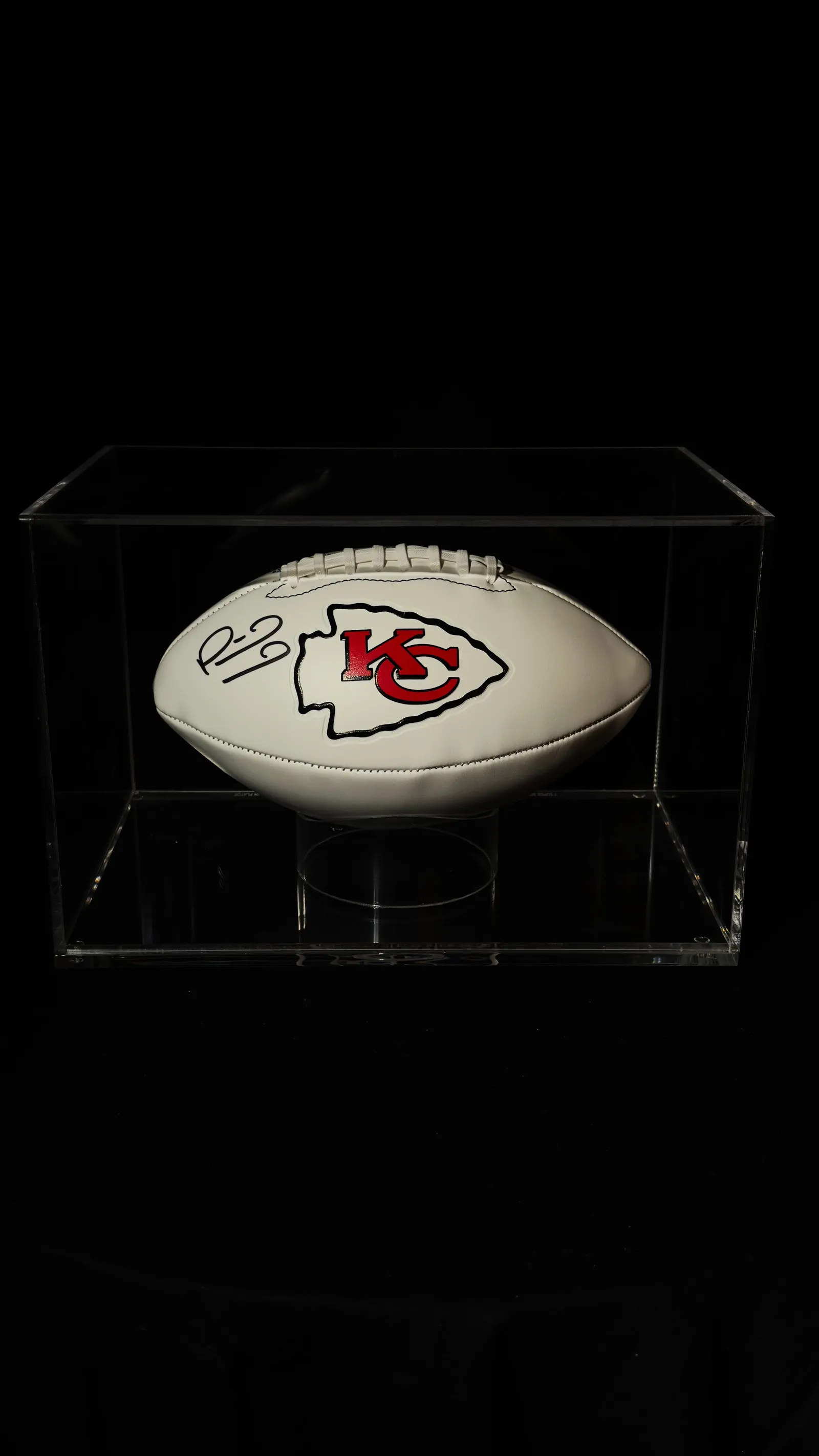 Patrick Mahomes autógrafo – bola Kansas City Chiefs, Patrick Mahomes