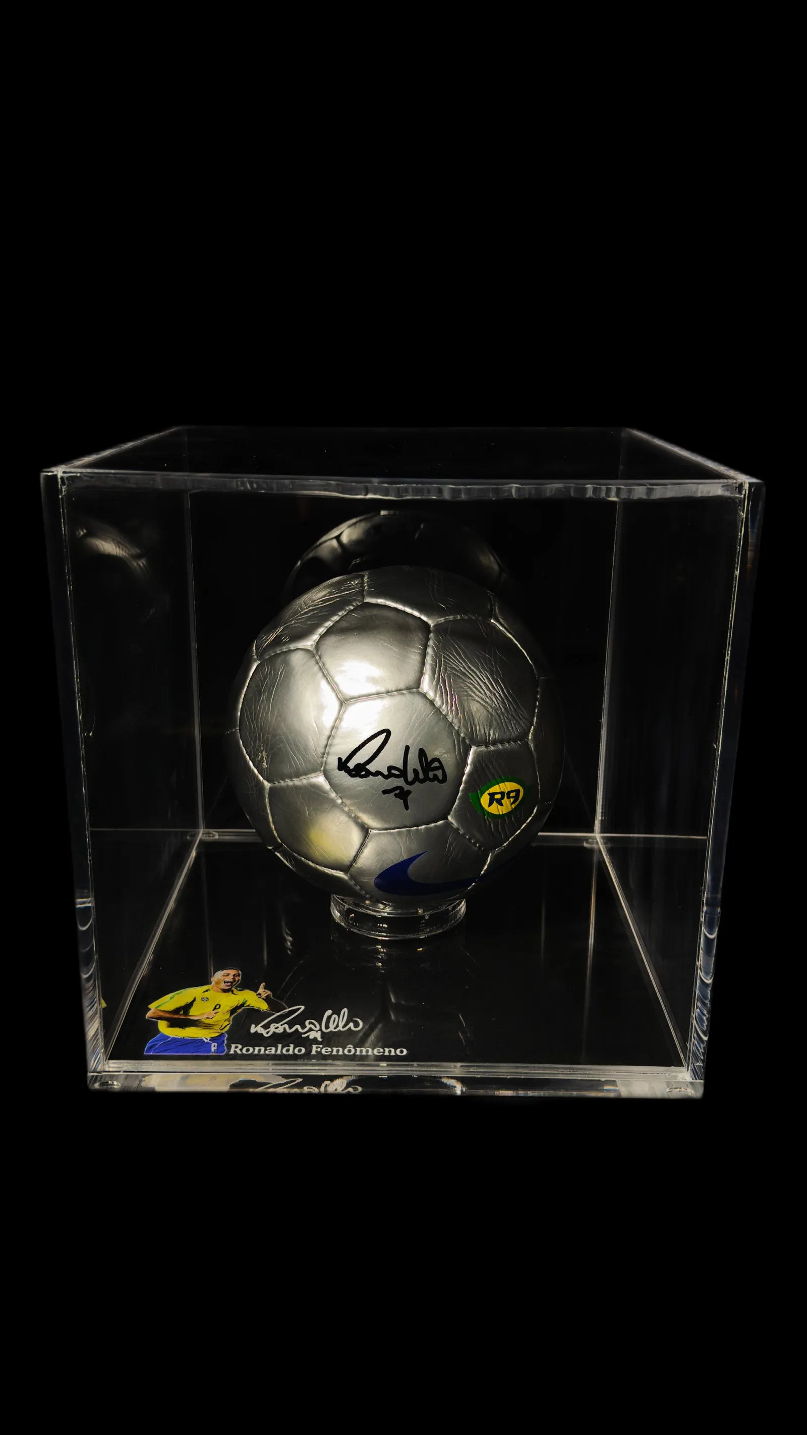 Ronaldo Fenômeno autógrafo – bola de futebol Nike, Ronaldo Fenômeno