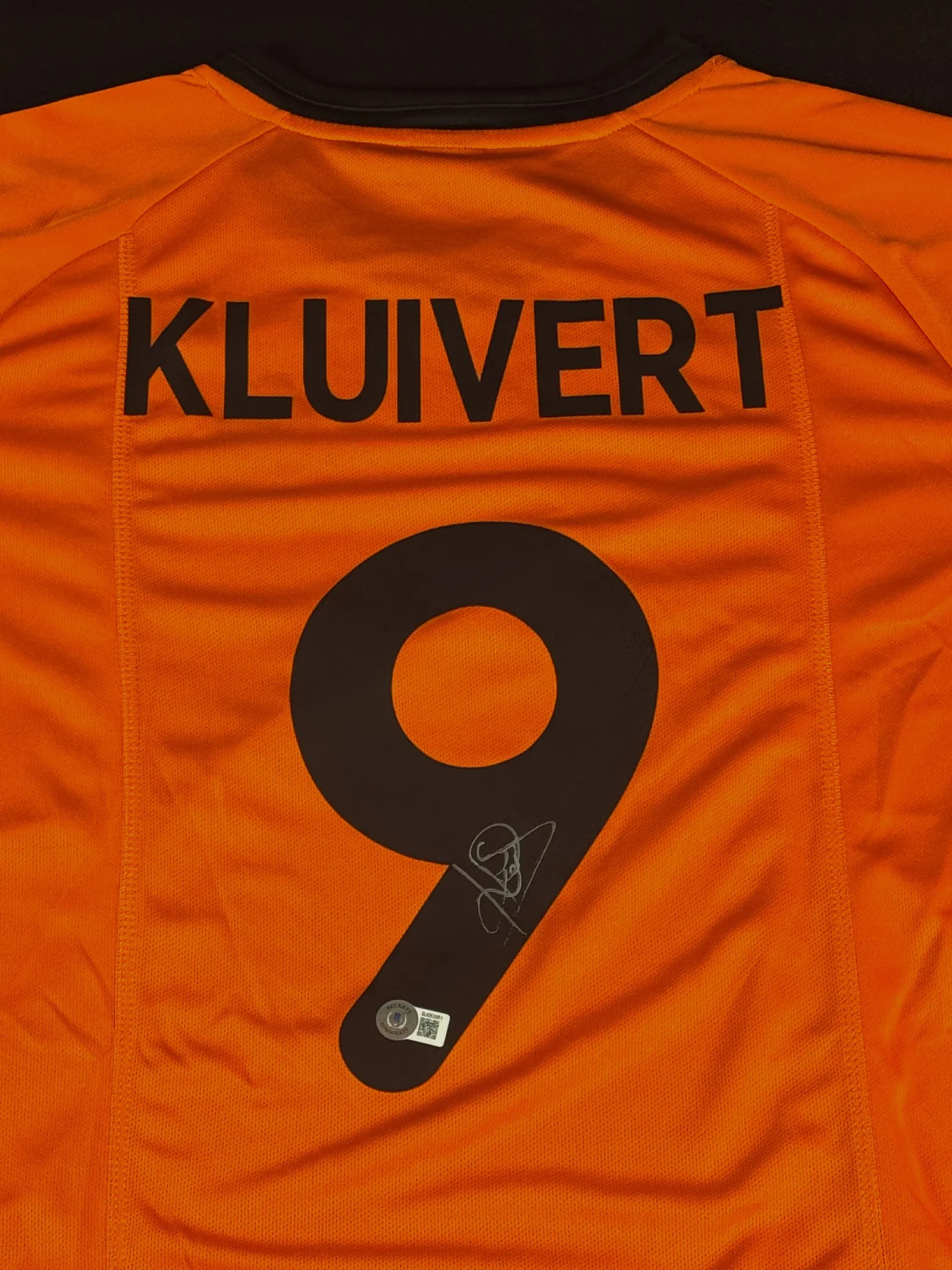 Patrick Kluivert autógrafo – camisa da Seleção da Holanda, Patrick Kluivert