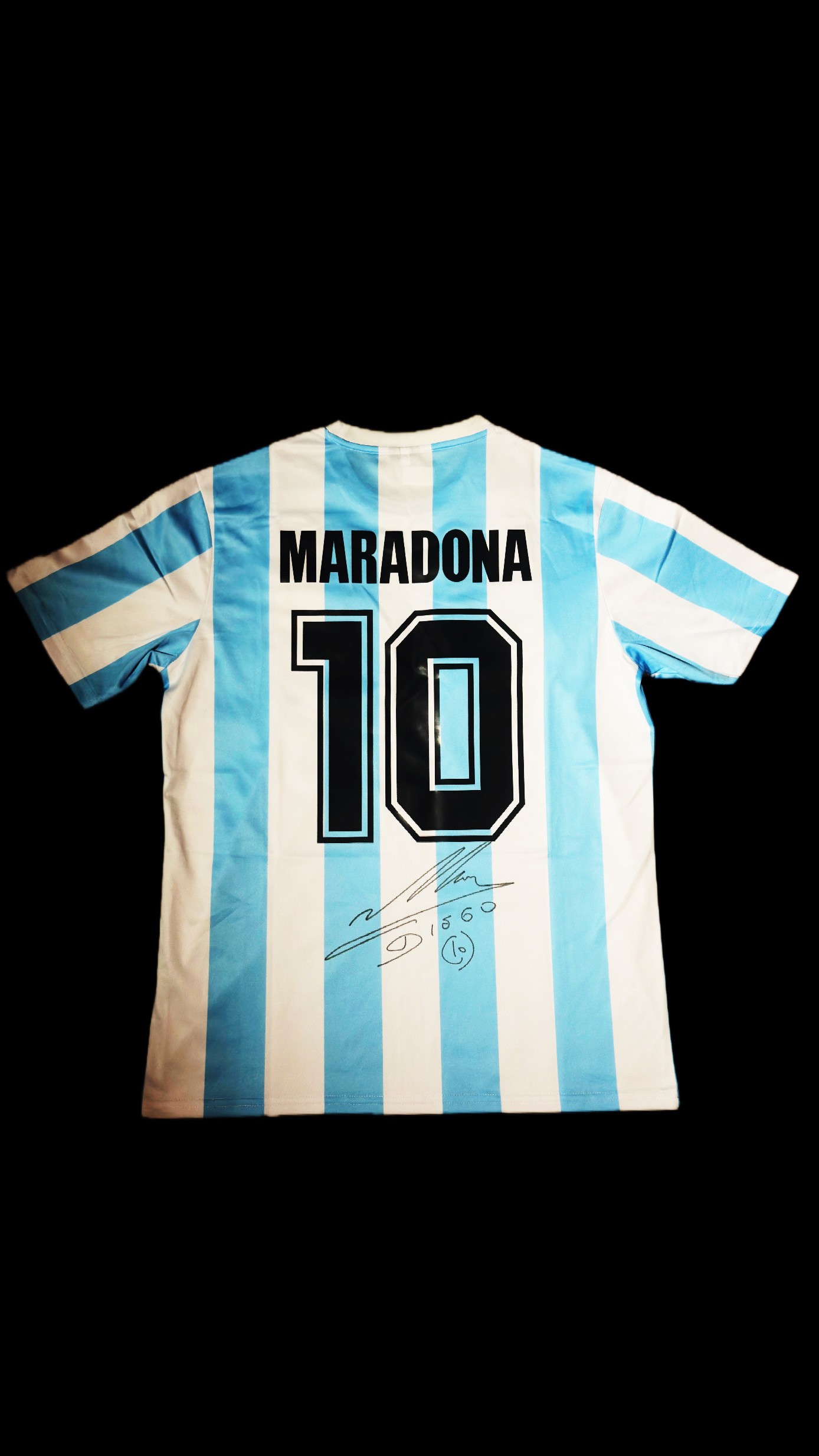 Maradona autógrafo – camisa Argentina, Diego Maradona