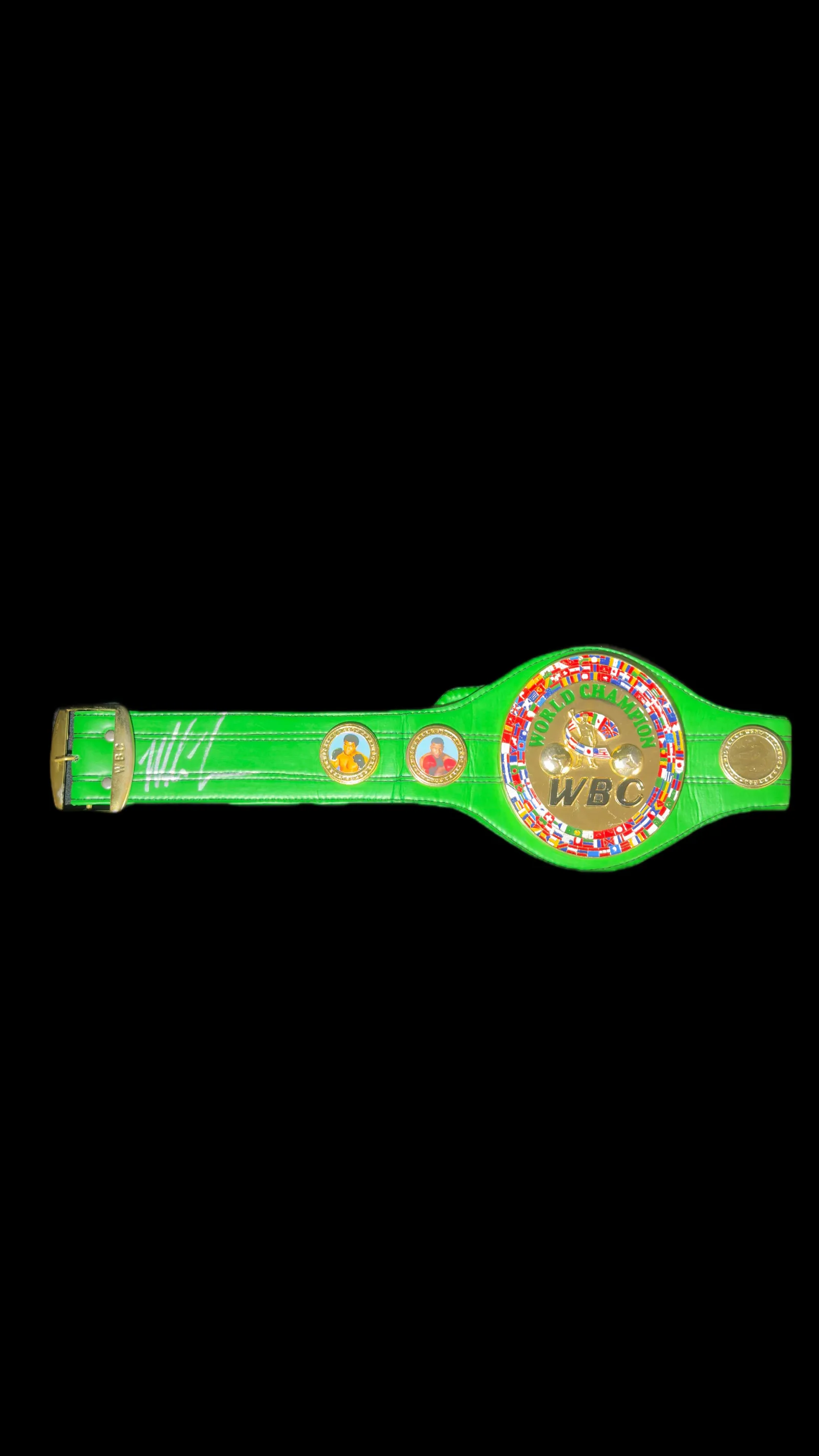 Mike Tyson autógrafo – cinturão WBC World Champion, Mike Tyson