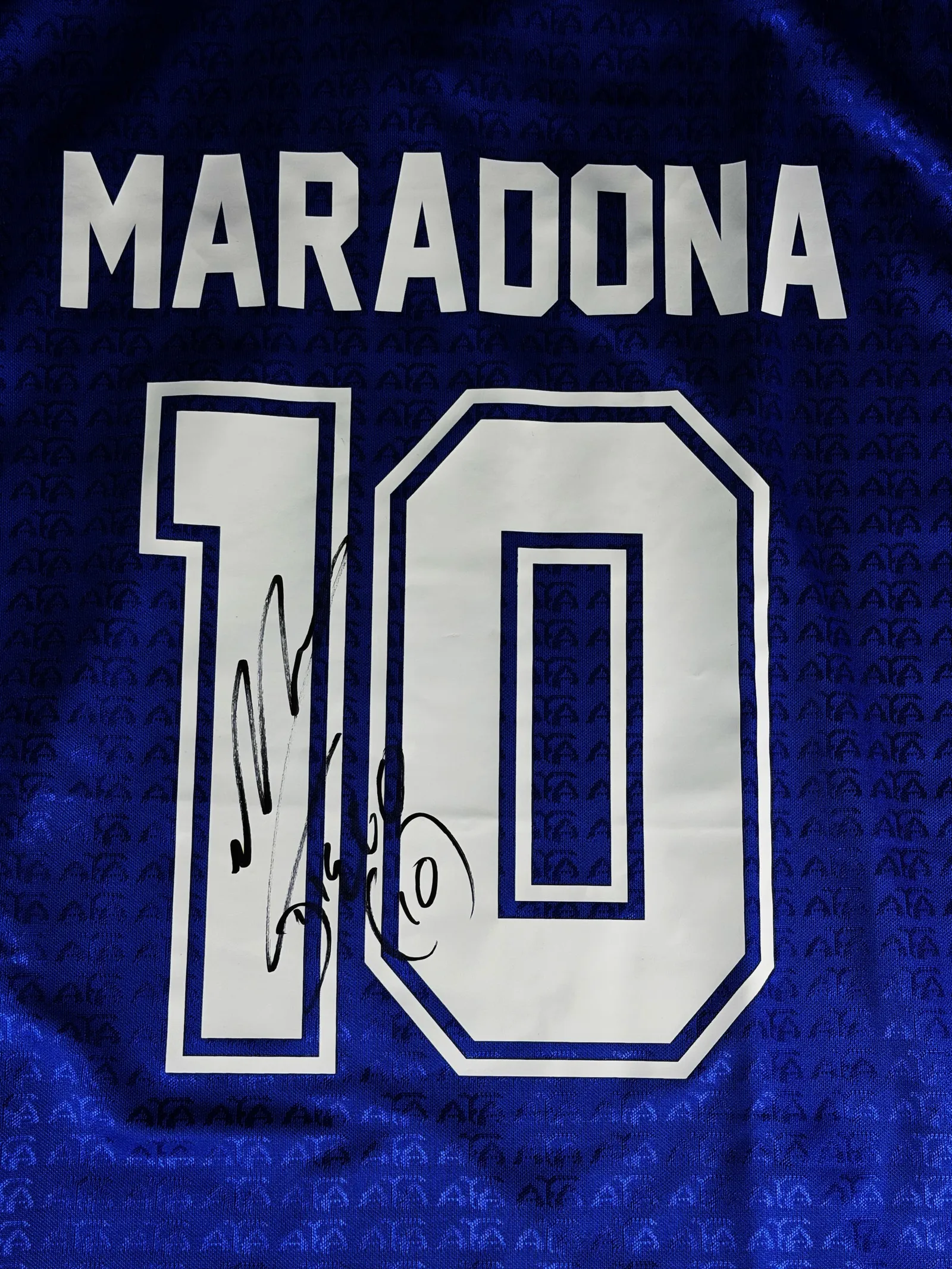 Diego Maradona autógrafo – camisa da Argentina, Diego Maradona