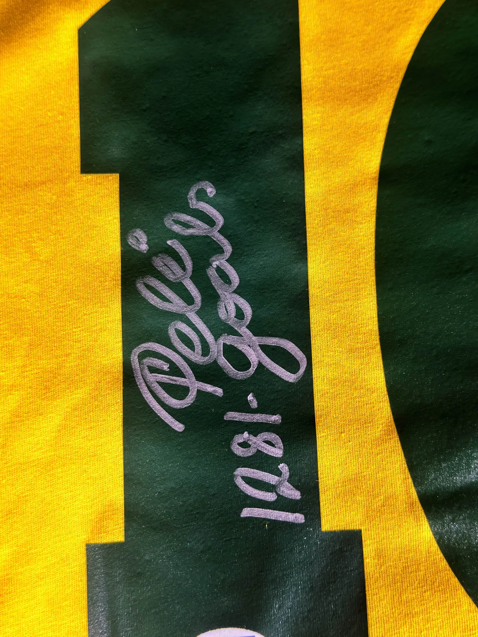 Pelé autógrafo – camisa amarela da Seleção Brasileira, Pelé