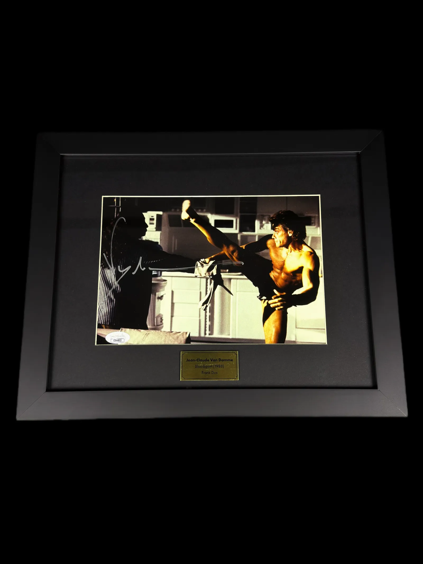 Jean-Claude Van Damme autógrafo – “Bloodsport” (1988), Jean-Claude Van Damme