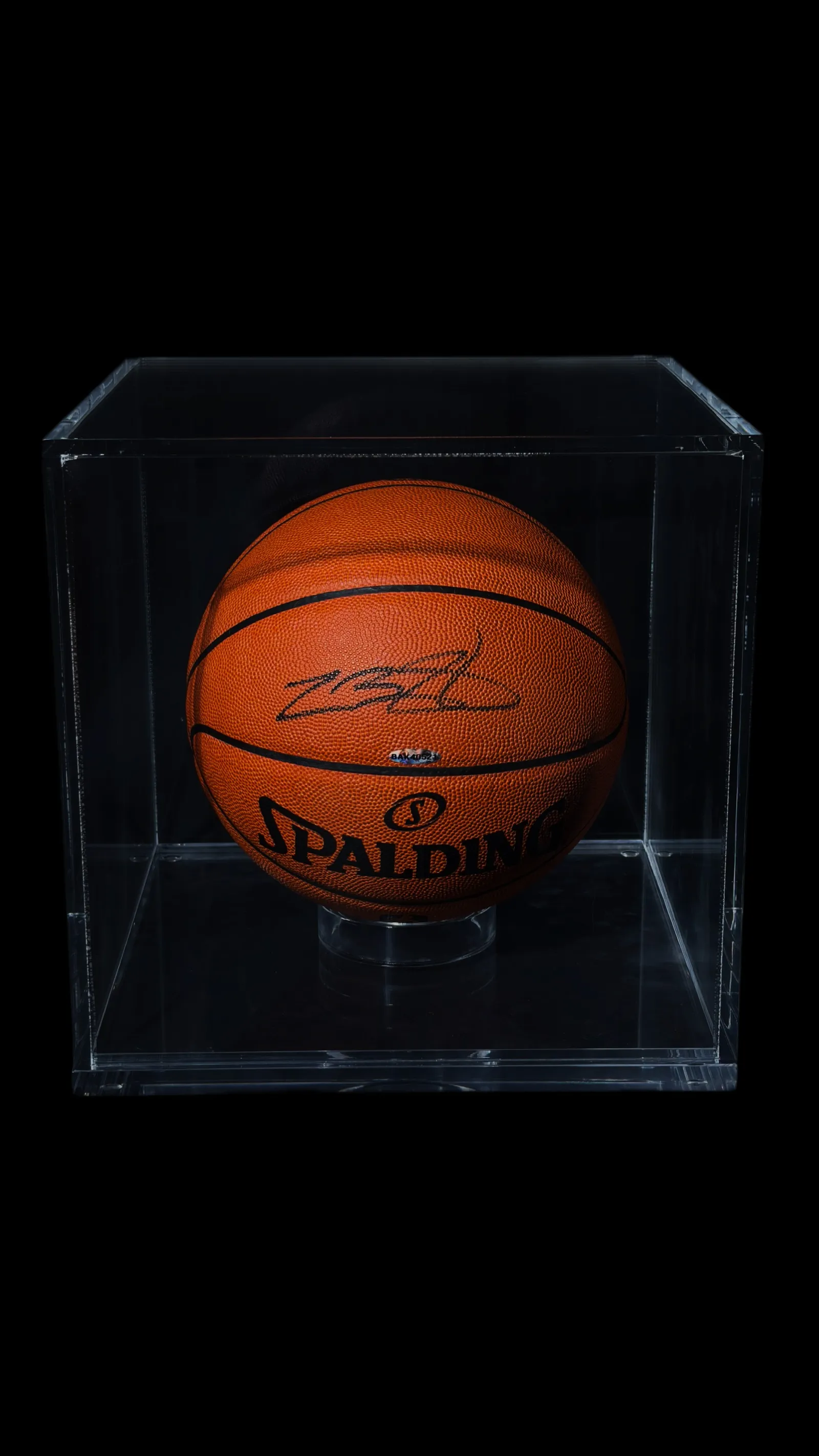 LeBron James autógrafo – bola Spalding NBA, LeBron James