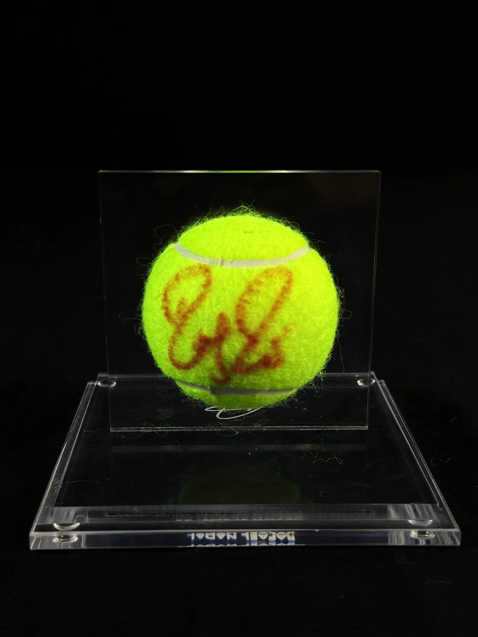 Roger Federer autógrafo – bola de tênis, Roger Federer
