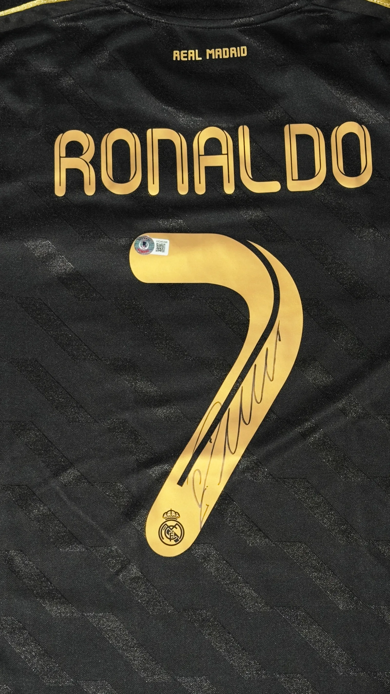 Cristiano Ronaldo autógrafo – camisa Real Madrid nº 7, Cristiano Ronaldo