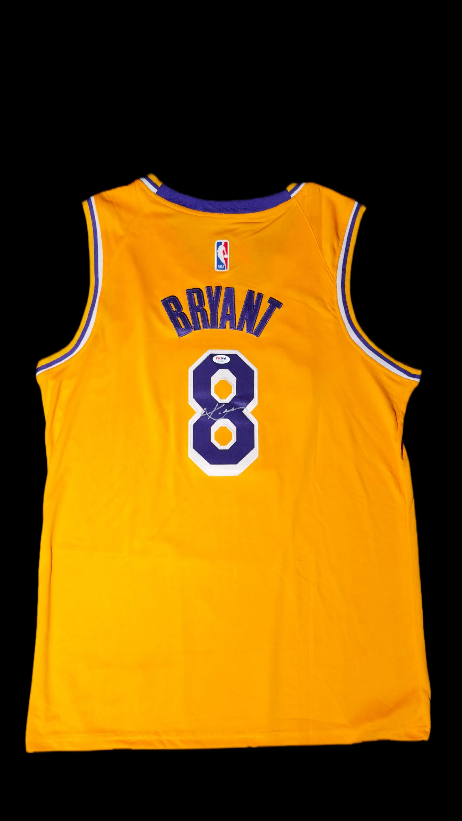 Kobe Bryant autógrafo – jersey Los Angeles Lakers, Kobe Bryant