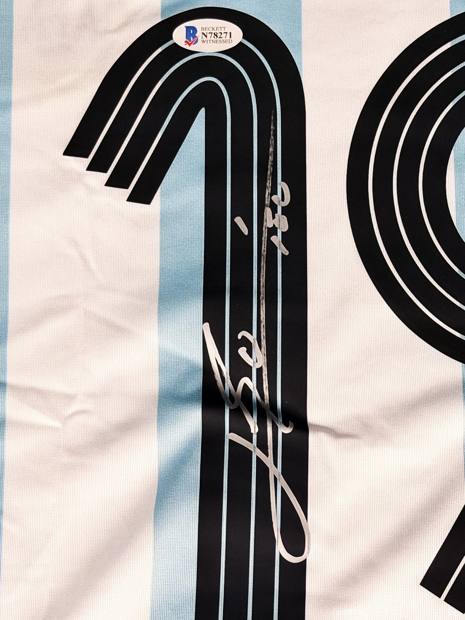 Lionel Messi autógrafo – camisa Seleção Argentina, Lionel Messi