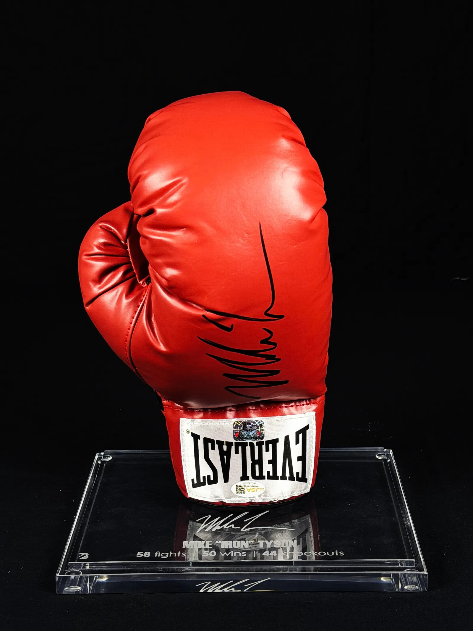 Mike Tyson autógrafo – luva de boxe Everlast, Mike Tyson
