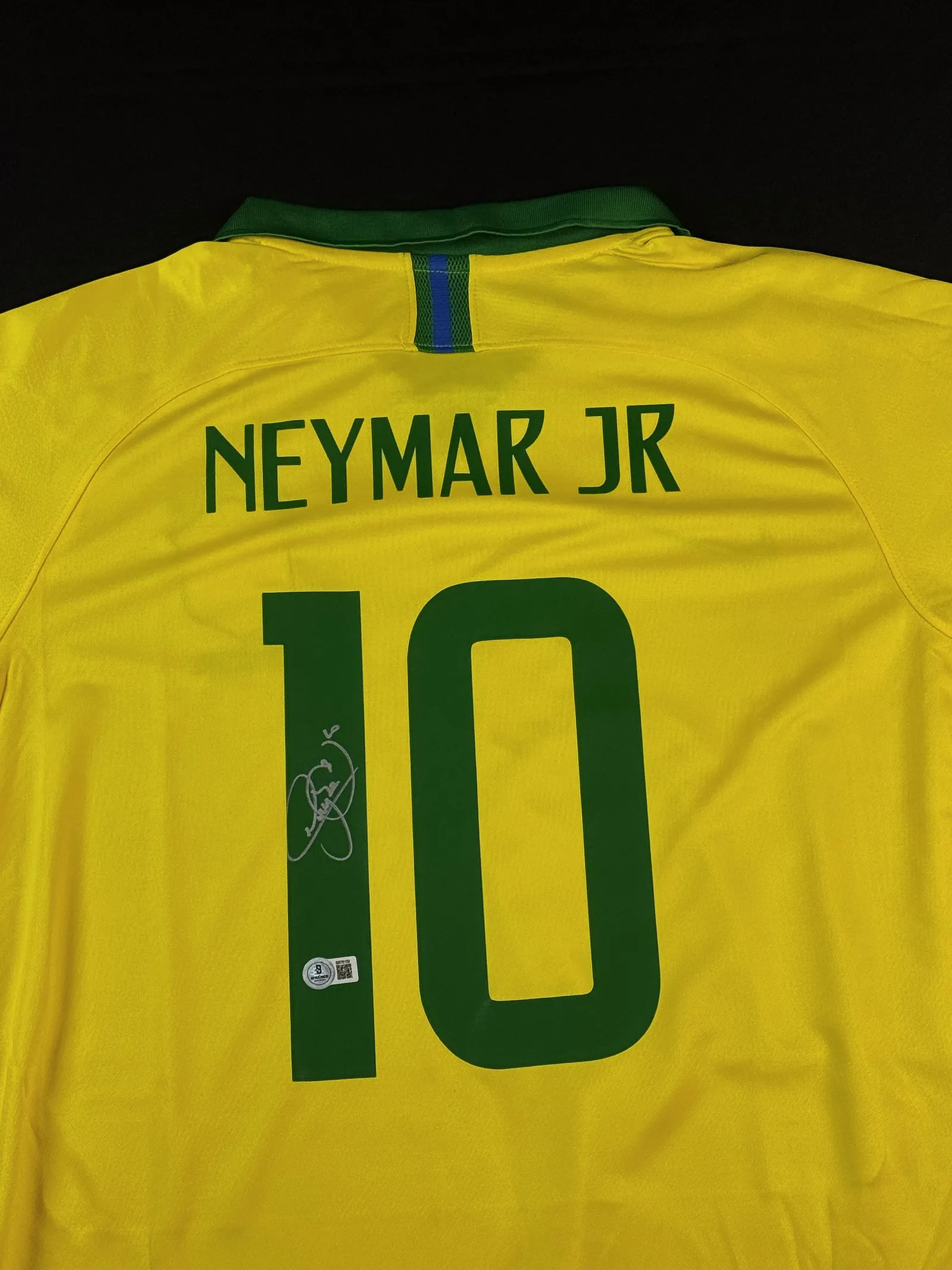 Neymar Júnior autógrafo – camisa amarela da Seleção Brasileira, Neymar Jr