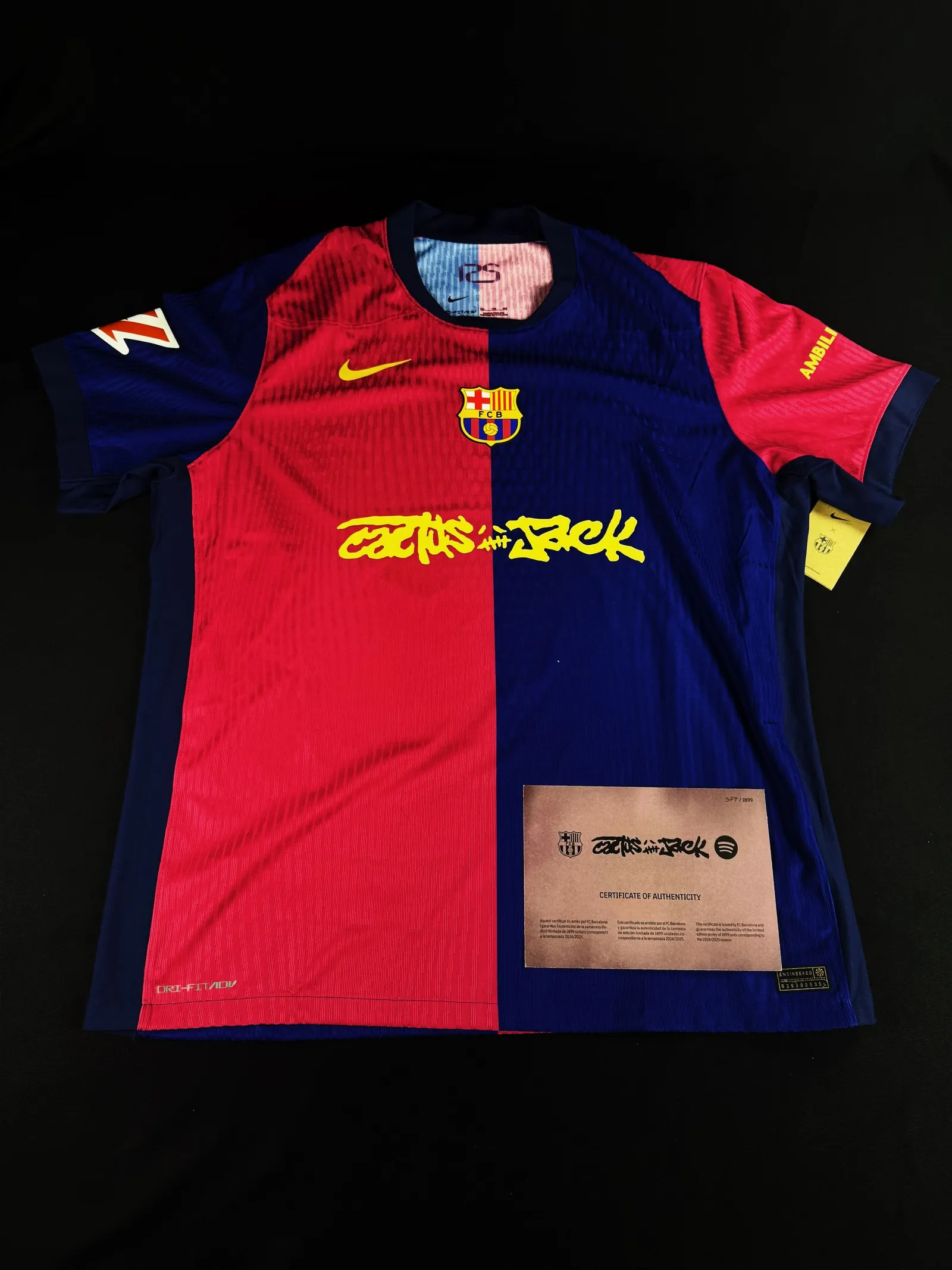 Camisa FC Barcelona x Travis Scott 24/25 – edição limitada “Cactus Jack” (Home), Travis Scott