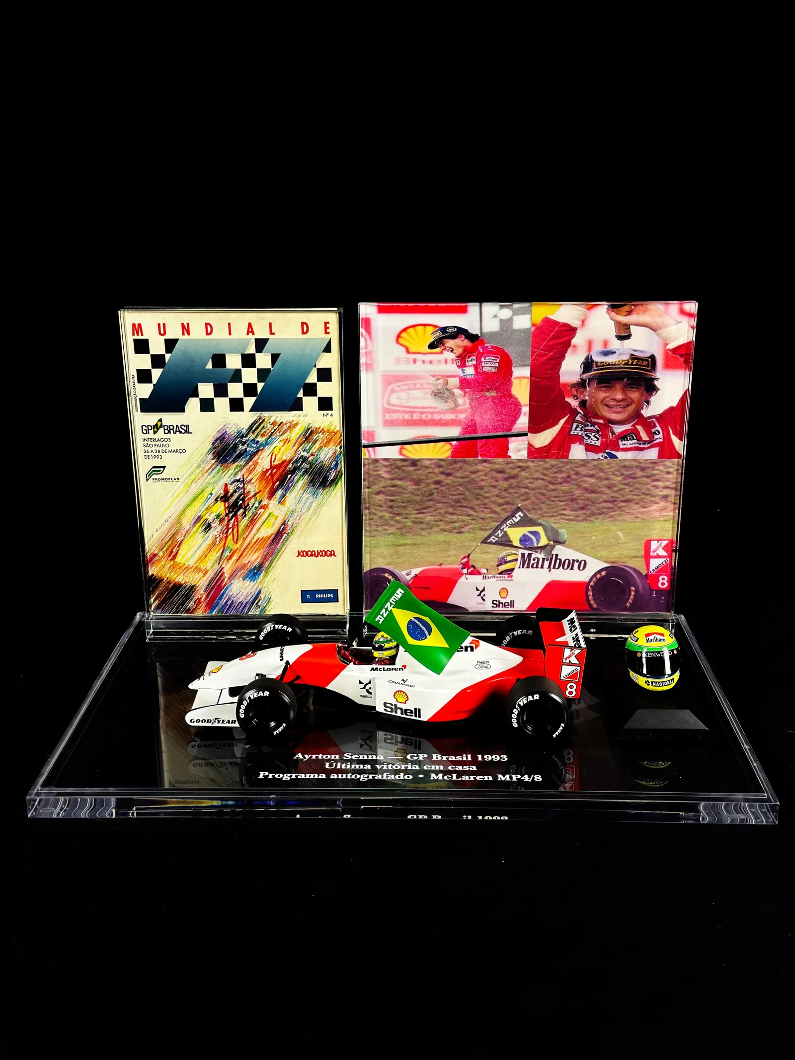 Ayrton Senna autógrafo – programa oficial GP 1993 "Última Vitória em Casa", Ayrton Senna