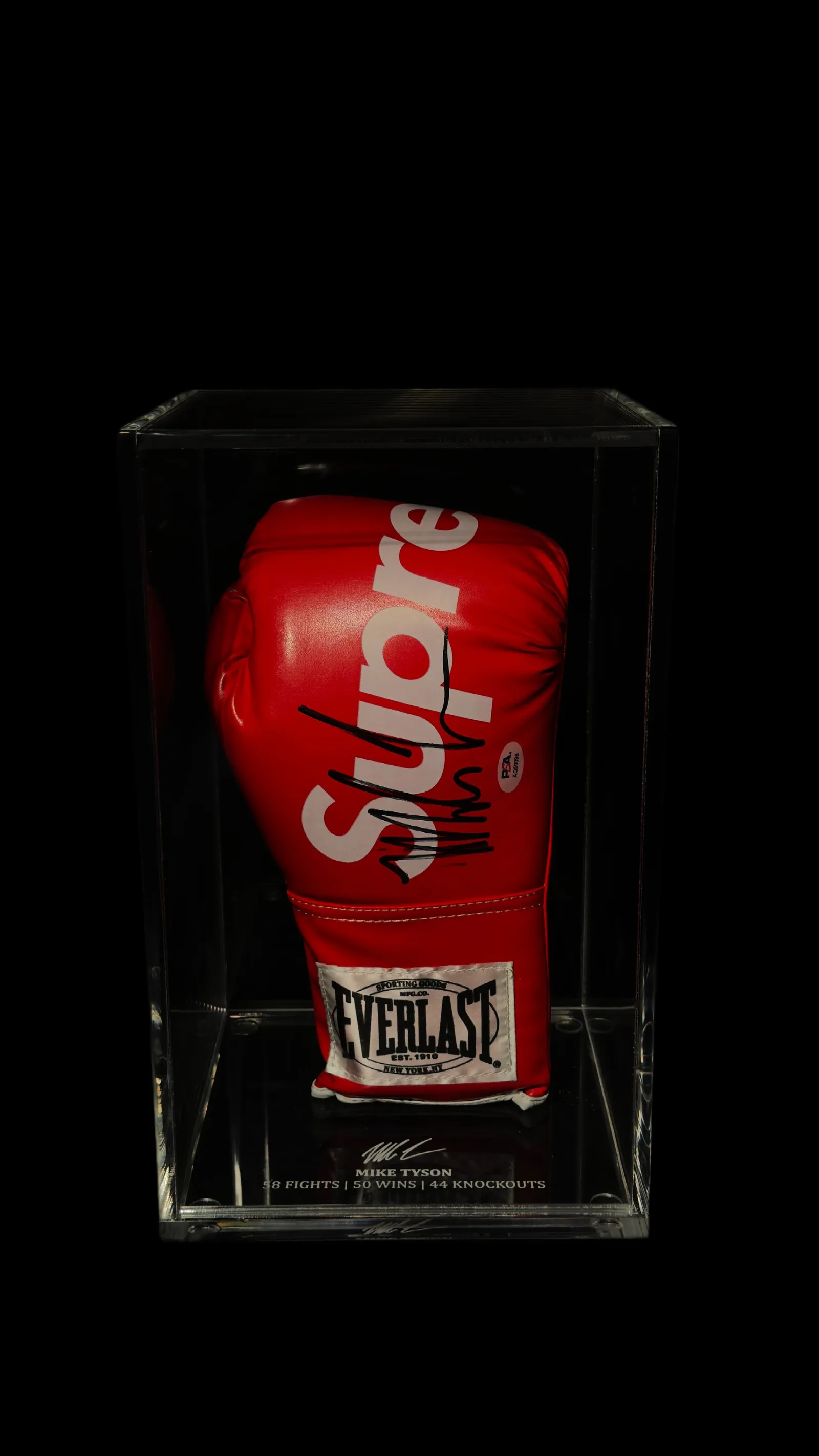 Mike Tyson autógrafo – luva Supreme Everlast, Mike Tyson