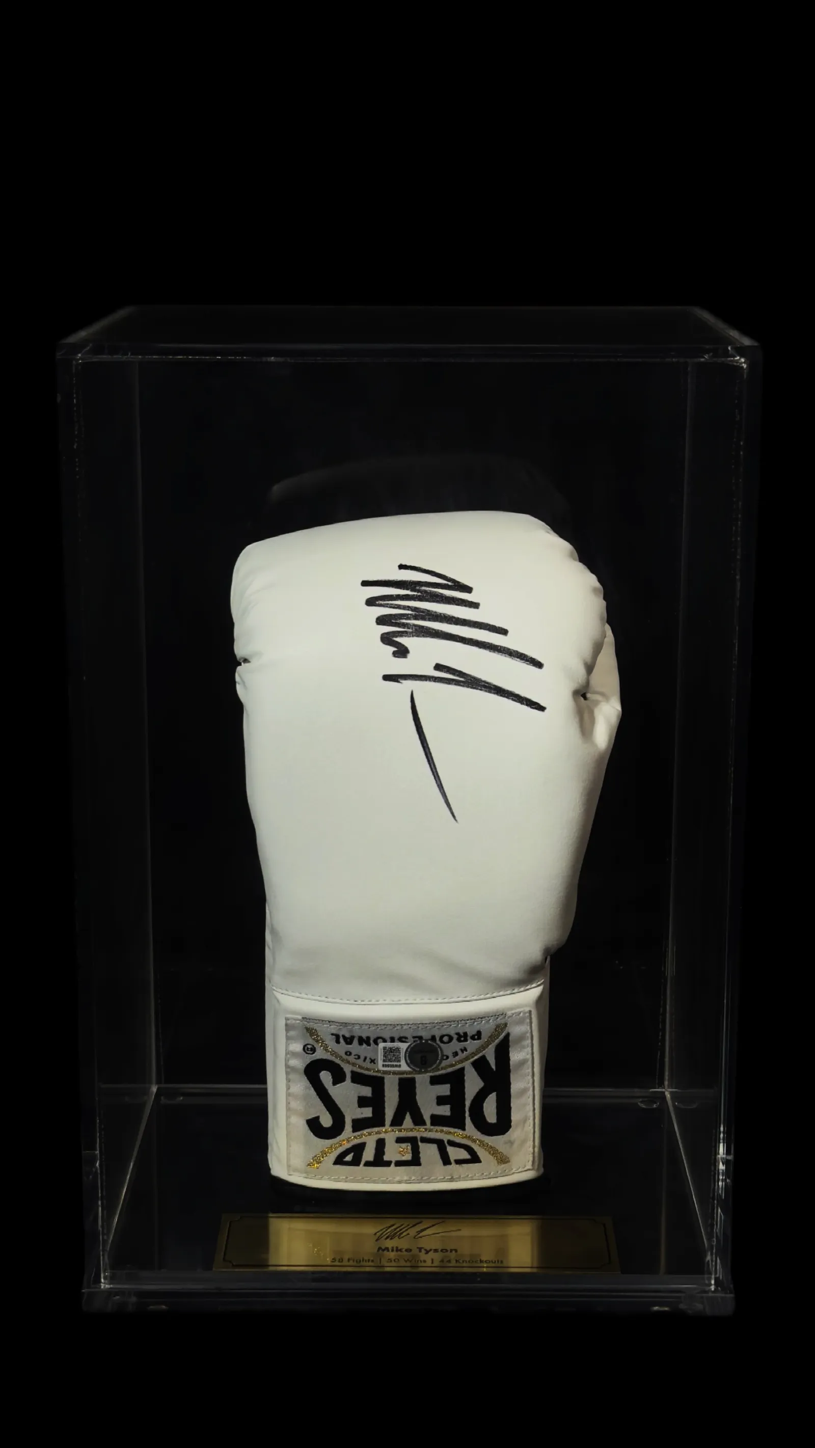 Mike Tyson autógrafo – luva de boxe Cleto Reyes, Mike Tyson