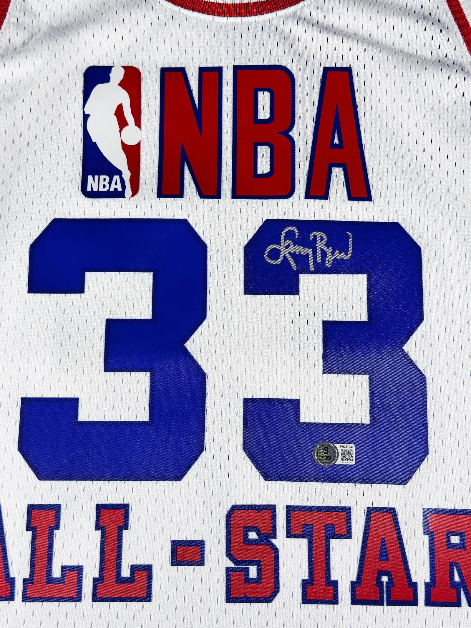 Larry Bird autógrafo – camisa de basquetebol NBA All-Star, Larry Bird