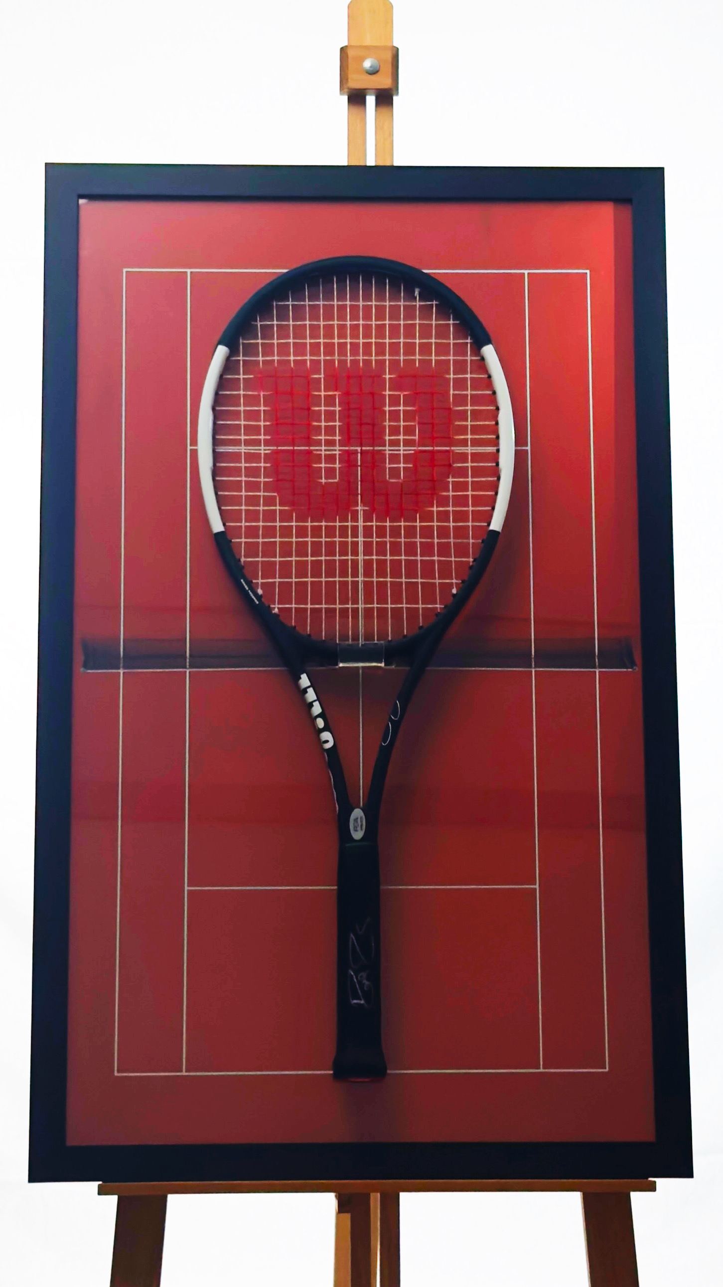Roger Federer autógrafo – Raquete de tênis Wilson, Roger Federer