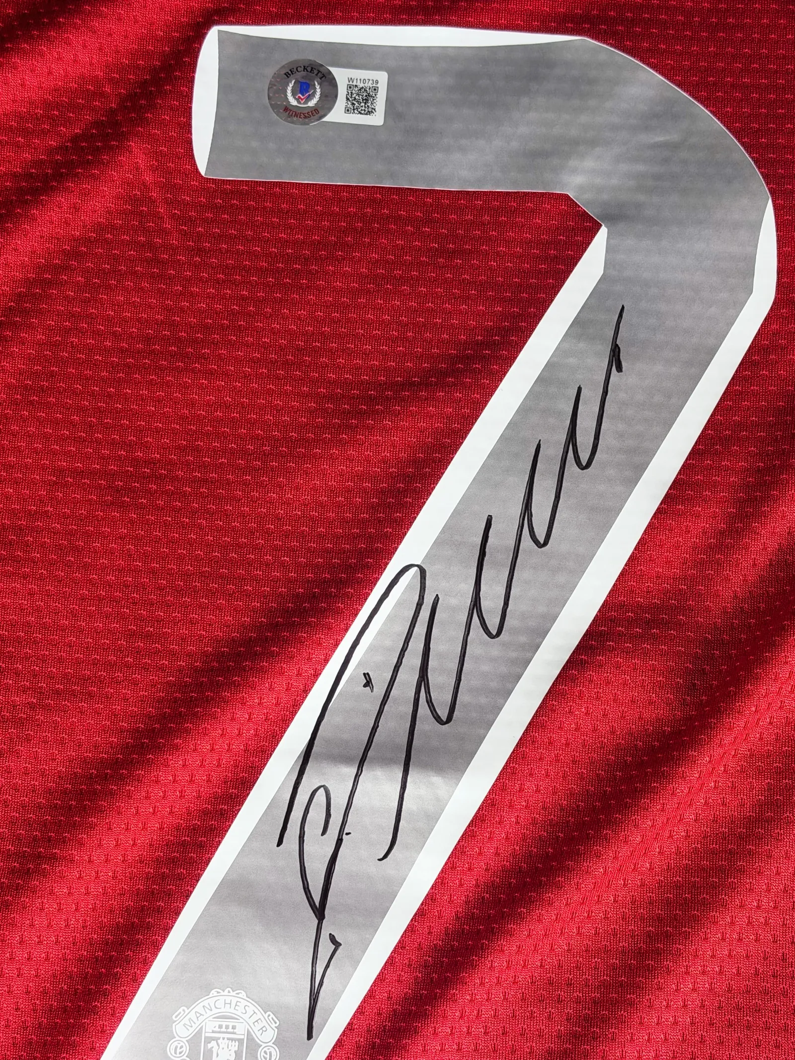 Cristiano Ronaldo autógrafo – camisa final Moscow 2008, Manchester vs Chelsea, Cristiano Ronaldo
