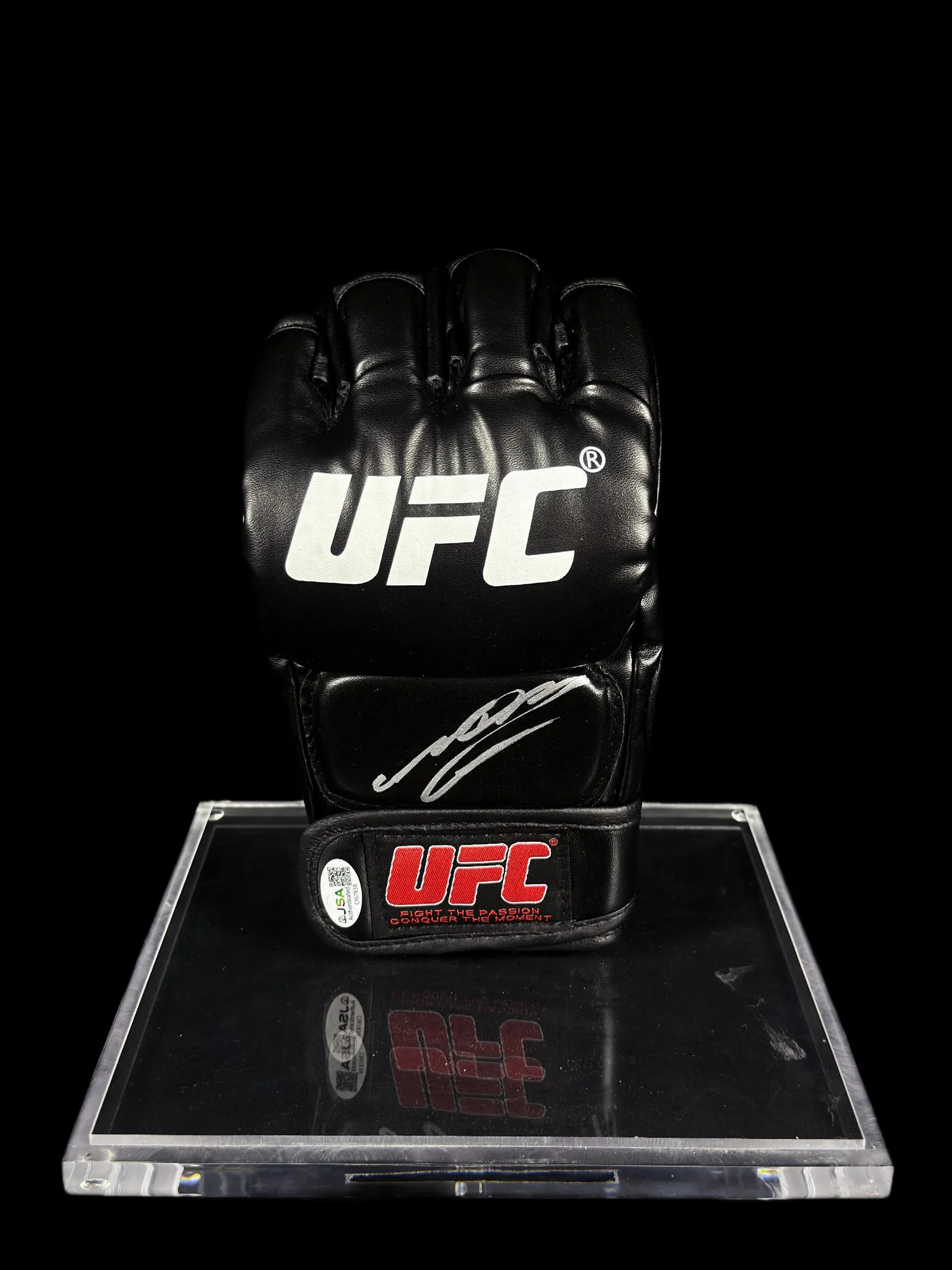 Anderson Silva autógrafo – luva oficial UFC preta, Anderson Silva