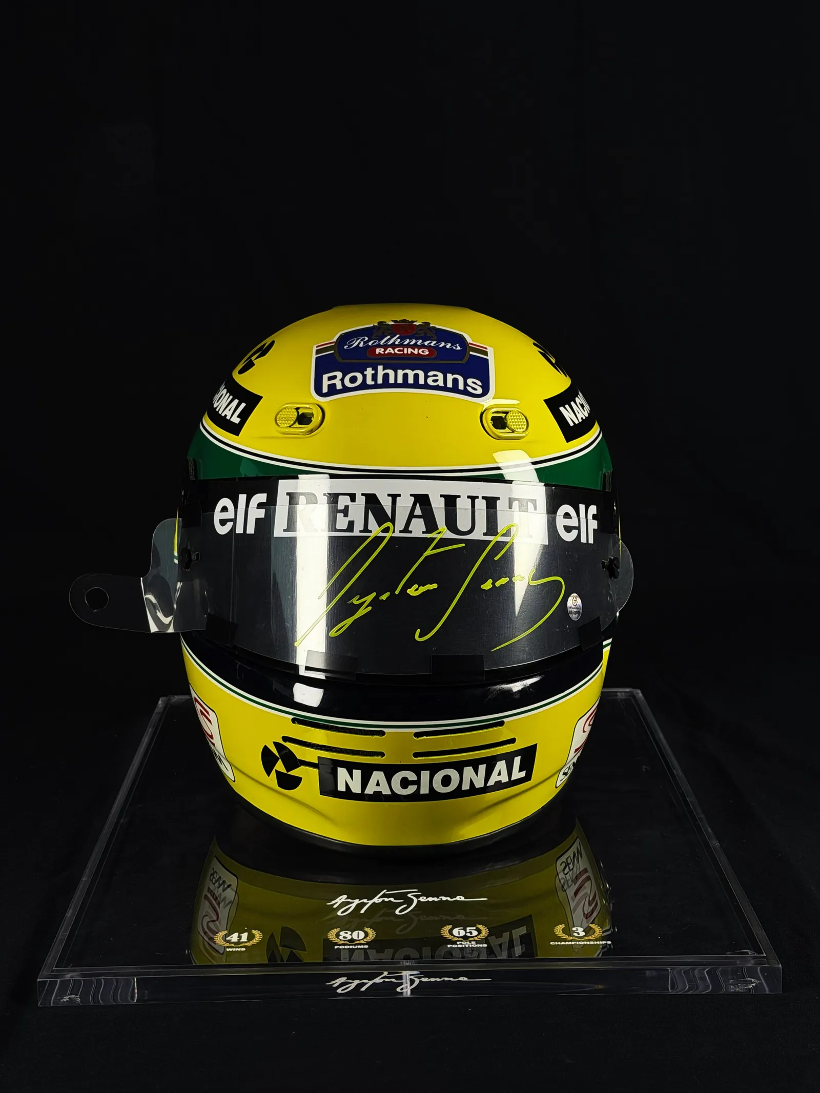 Viseira autografada por Ayrton Senna – Bell M3 temporada de 1994, Ayrton Senna