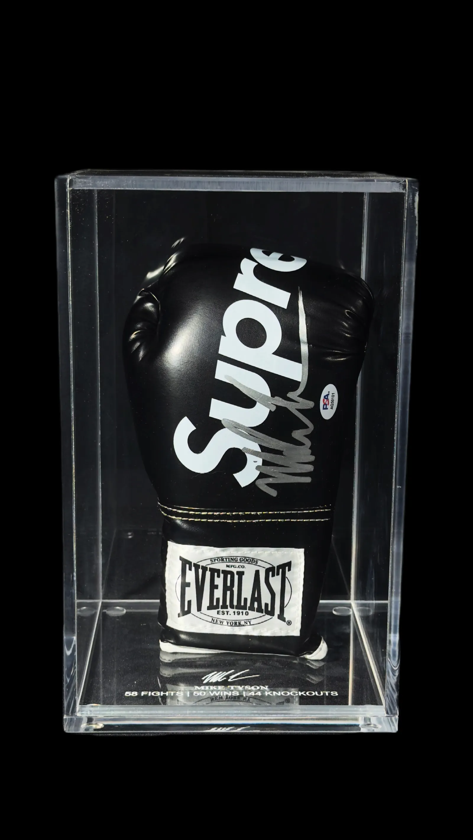 Mike Tyson autógrafo – luva Supreme x Everlast, Mike Tyson
