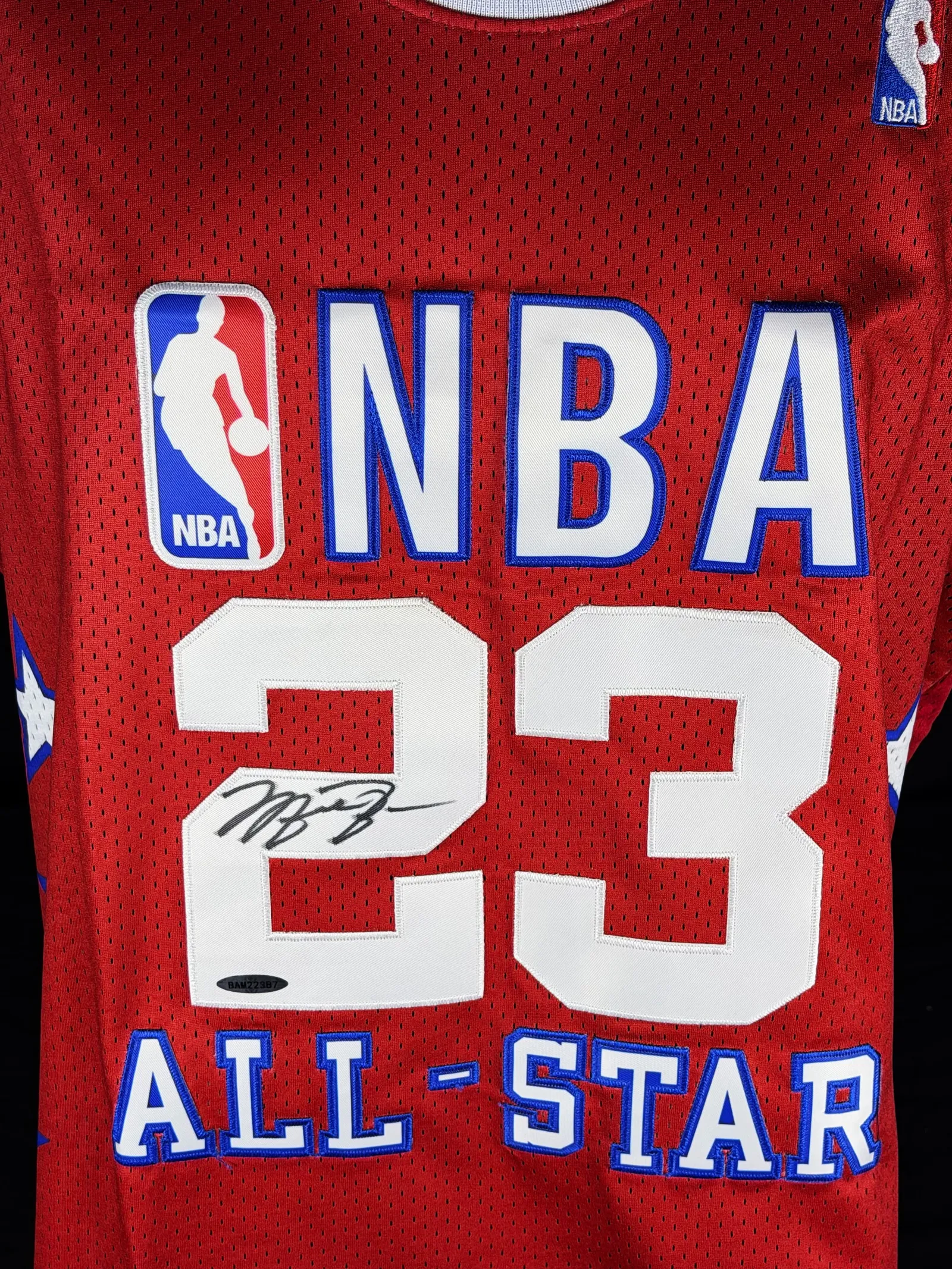 Michael Jordan autógrafo – camisa NBA All-Star, Michael Jordan