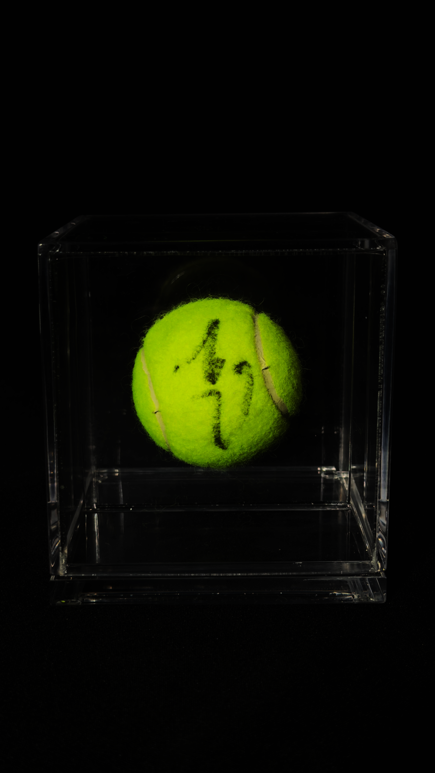 Rafael Nadal autógrafo – bola de tênis, Rafael Nadal